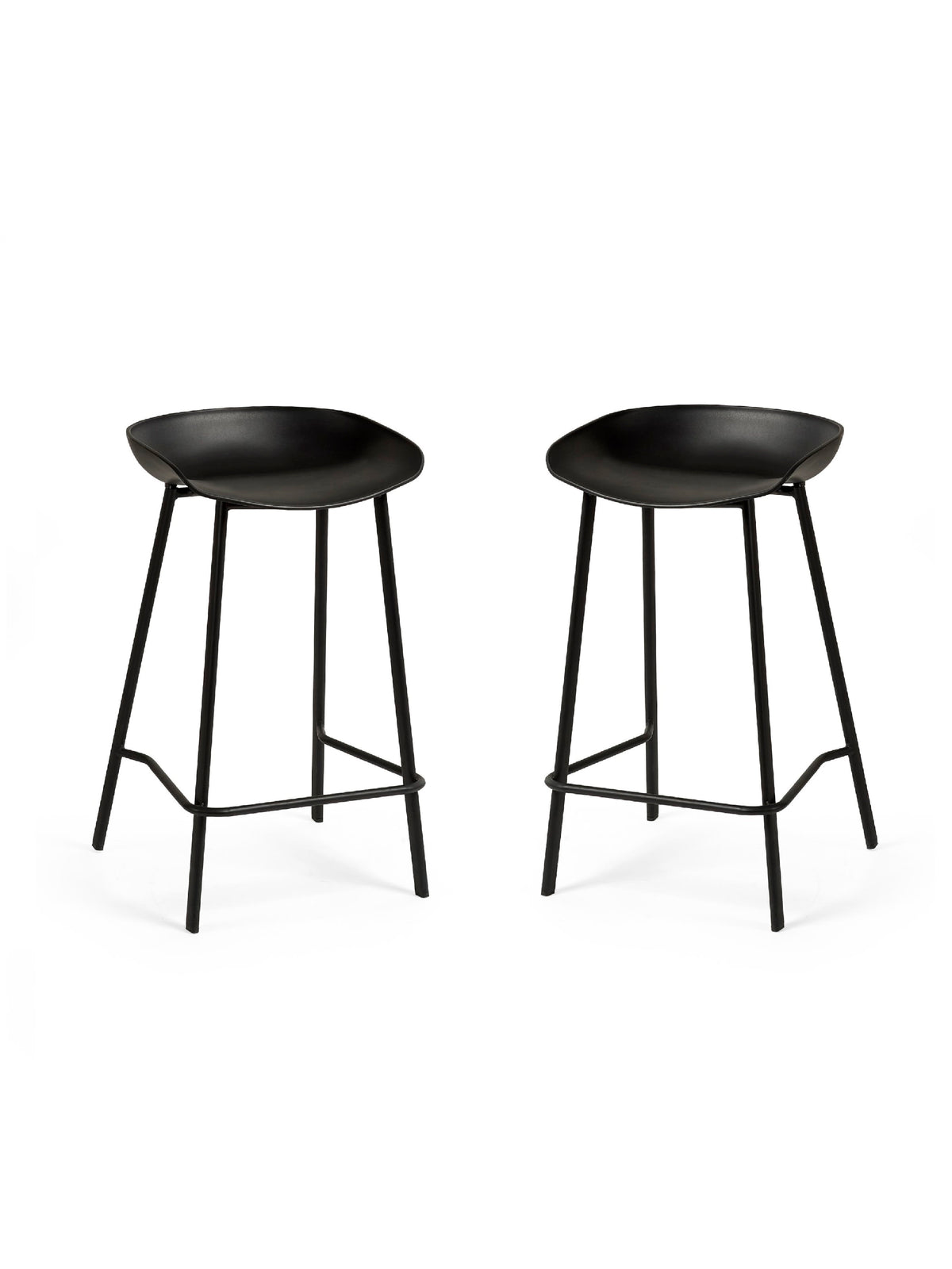Renzo Bar Stool Black (Set of 2)