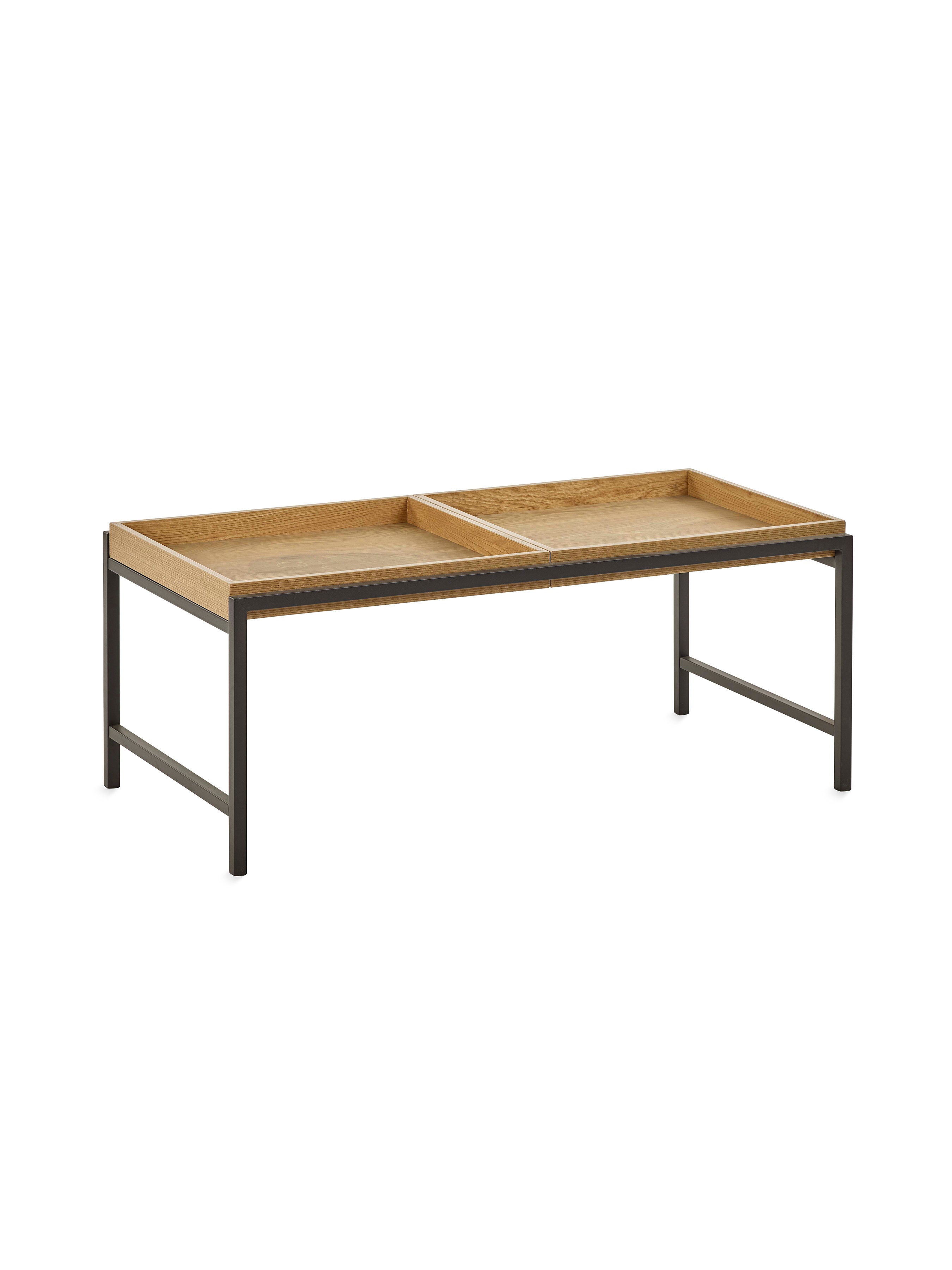 Reuben 110cm Tray Coffee Table – Oak Effect