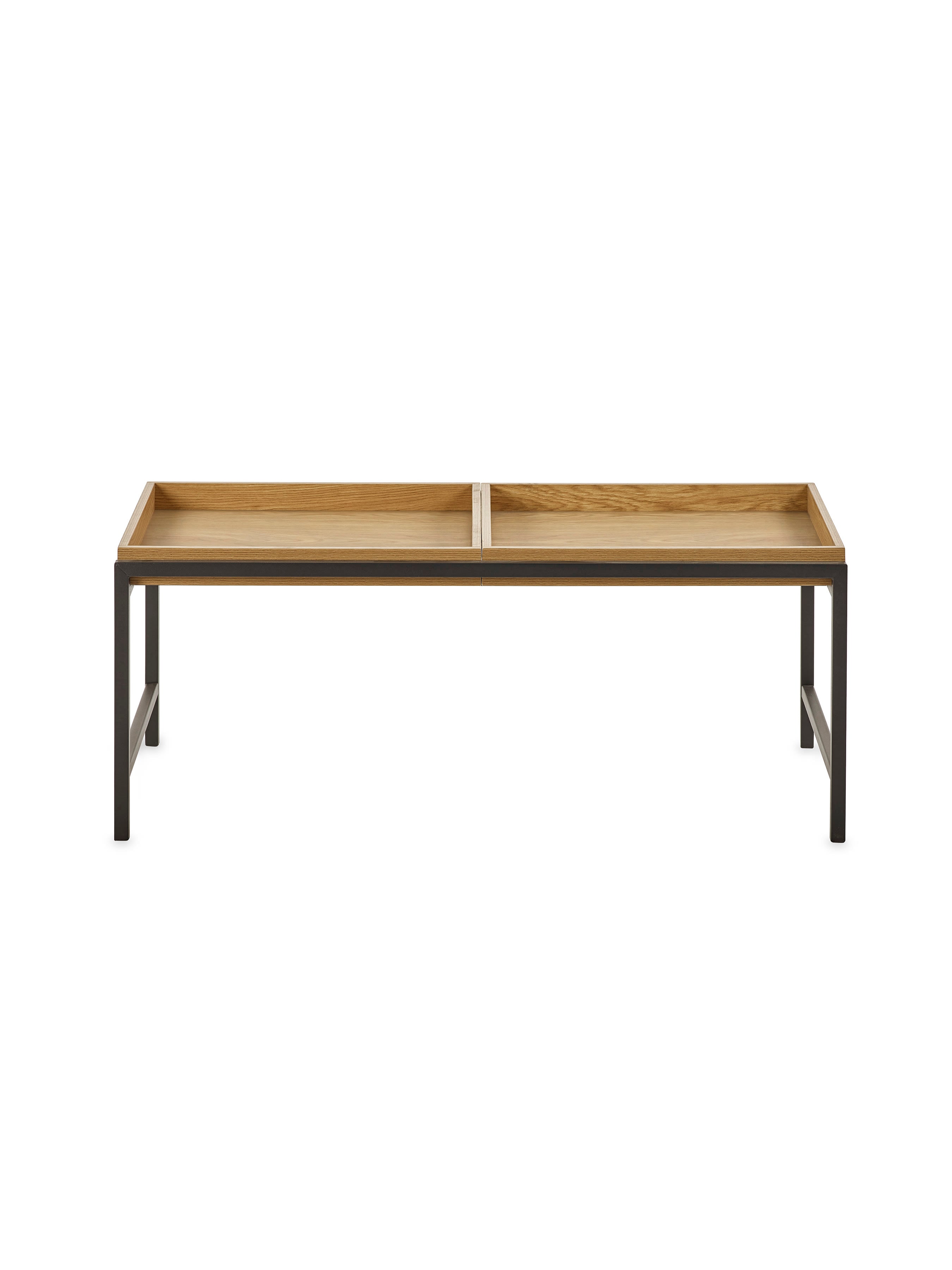 Reuben 110cm Tray Coffee Table – Oak Effect