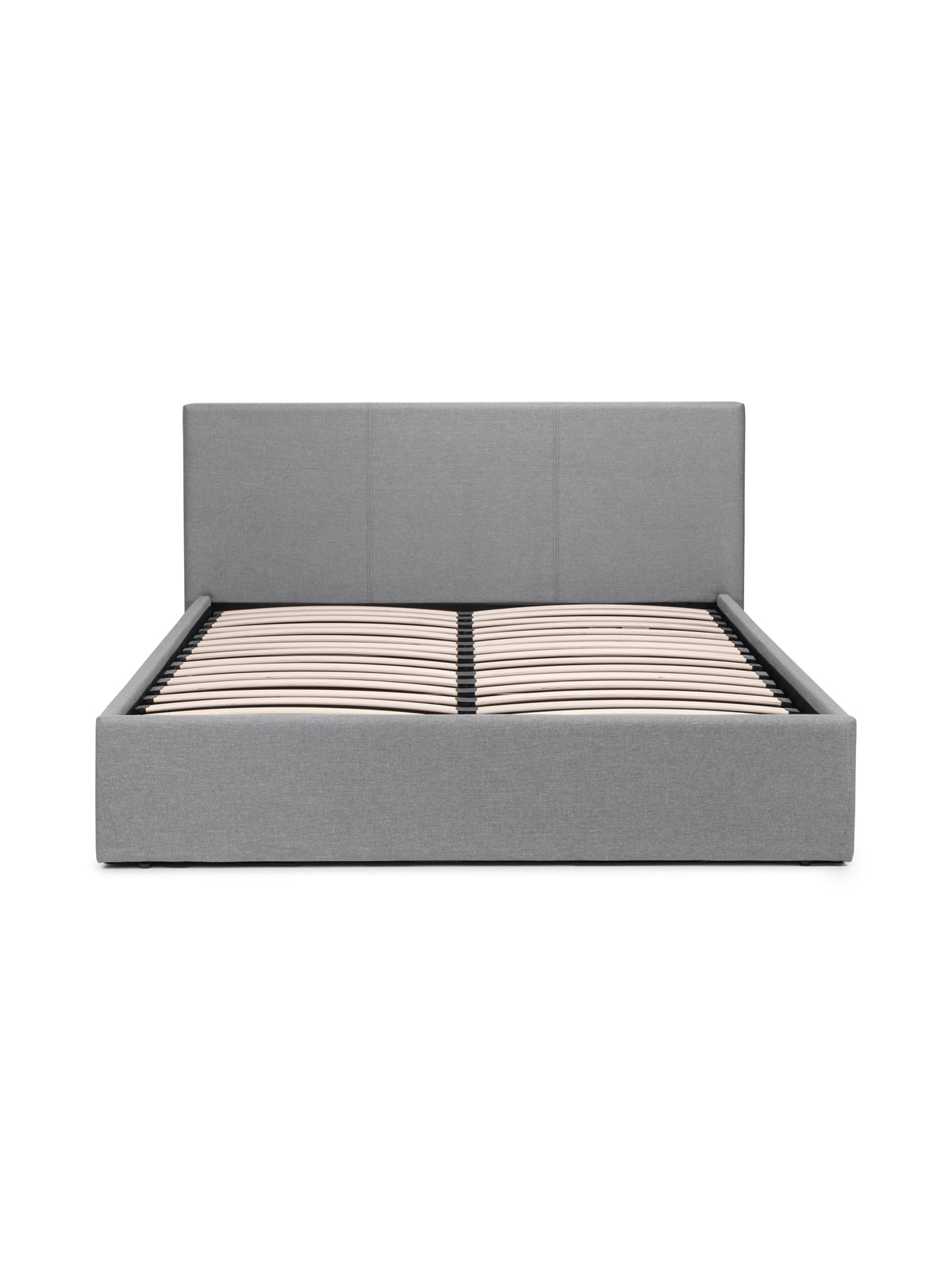 Rialto Lift-Up Storage Bed In Linen Fabric - Light Grey