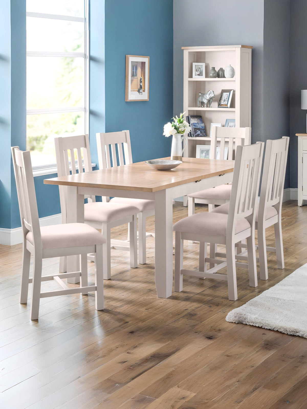 Richmond Extending Dining Table - Elephant Grey/Pale Oak
