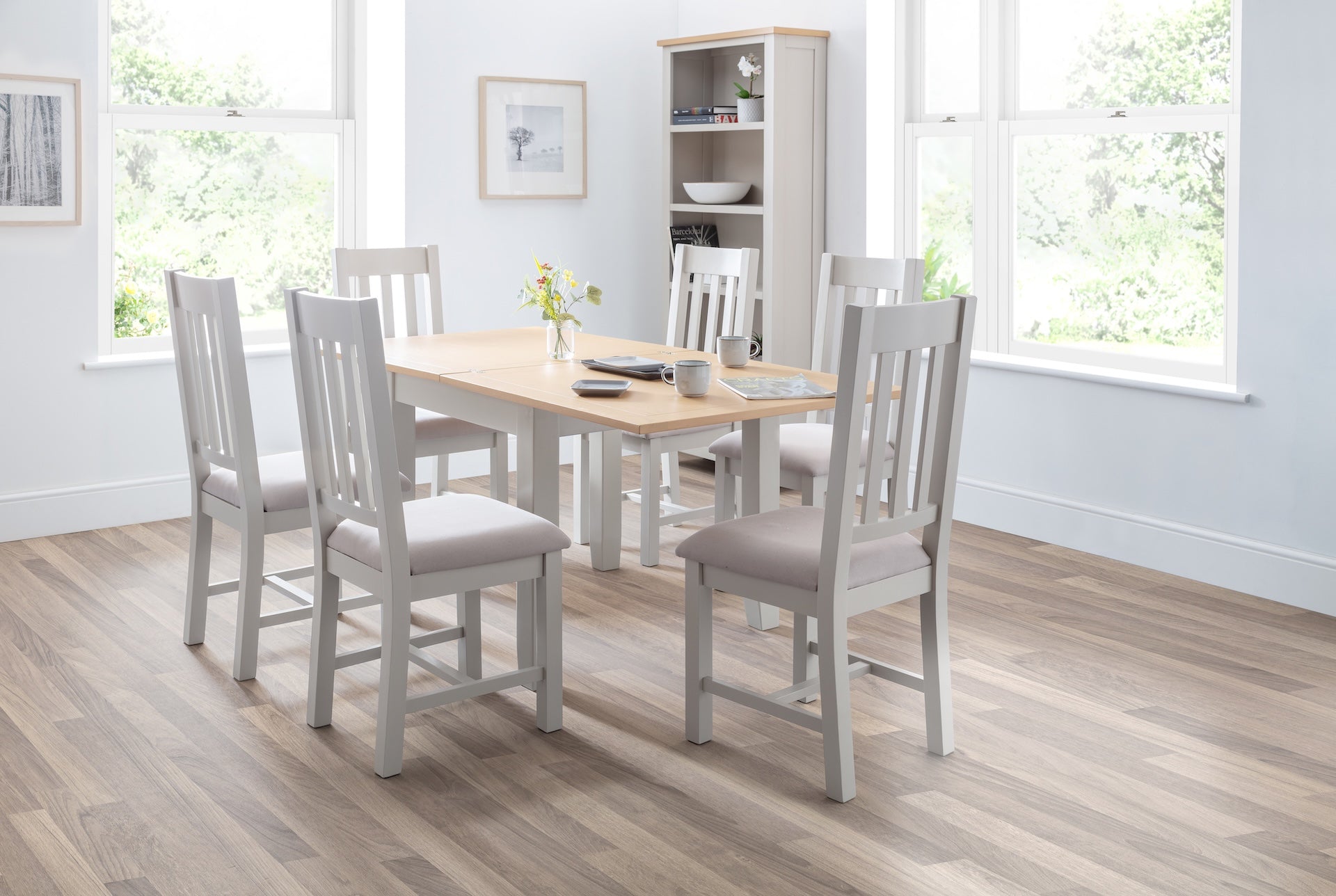Richmond Dining Chairs - Grey (Set Of 2) – Julian Bowen, view 2