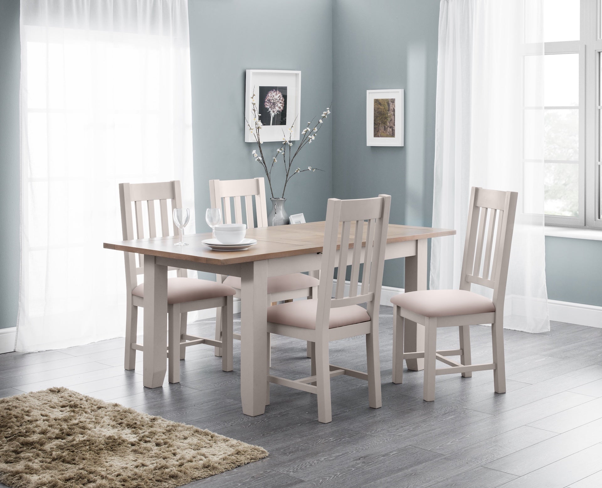 Richmond Dining Chairs - Grey (Set Of 2) – Julian Bowen, view 8