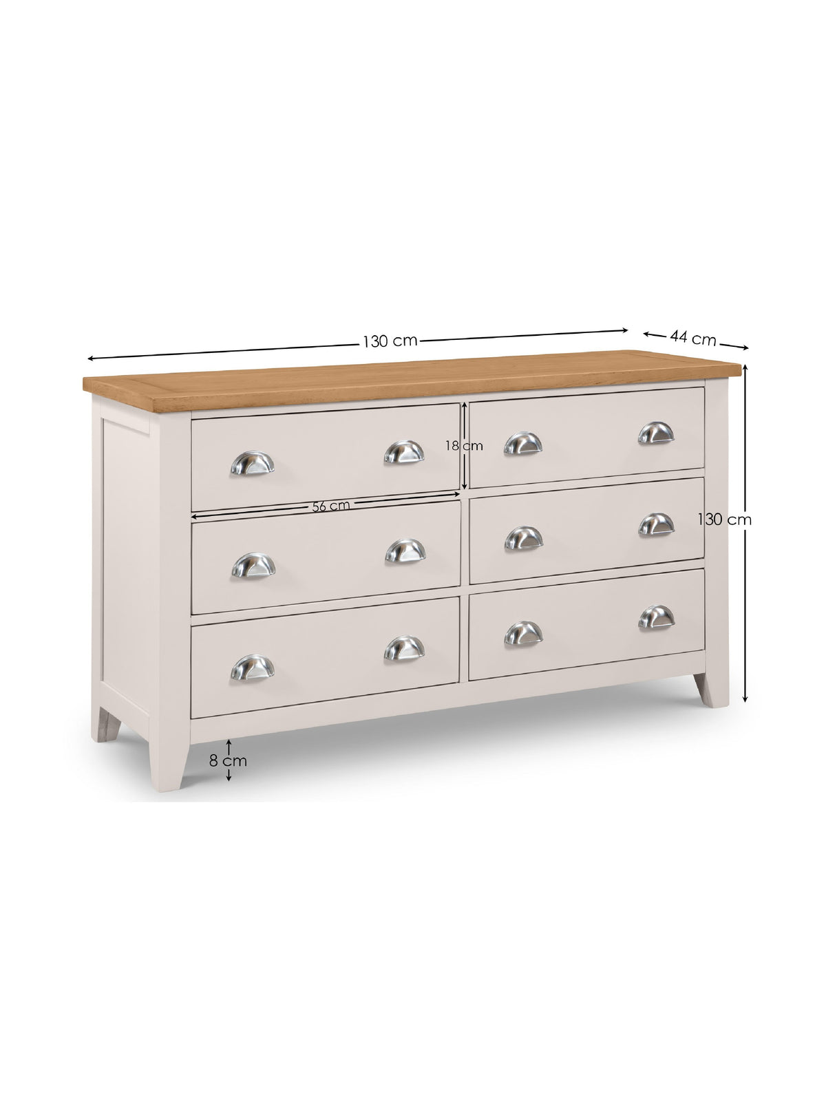 Richmond 6 Drawer Wide Chest
