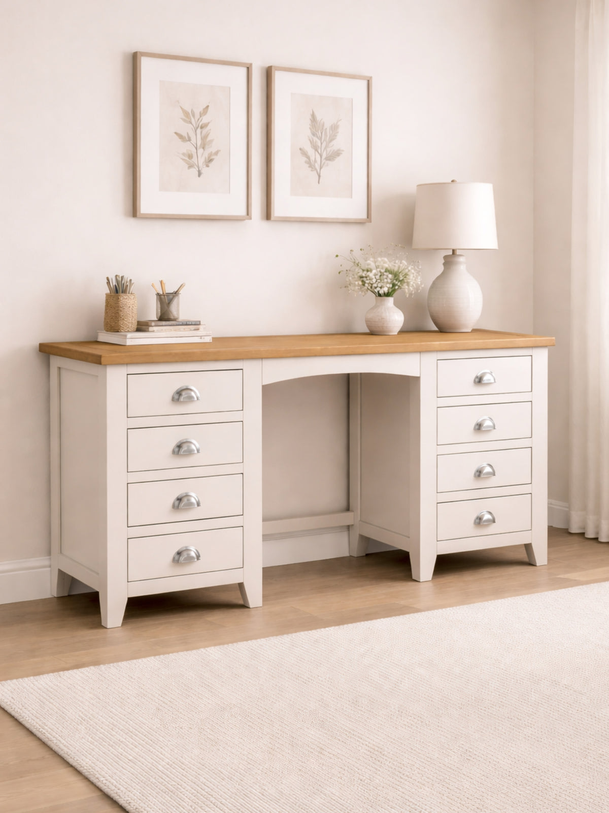Richmond Twin Pedestal Dressing Table