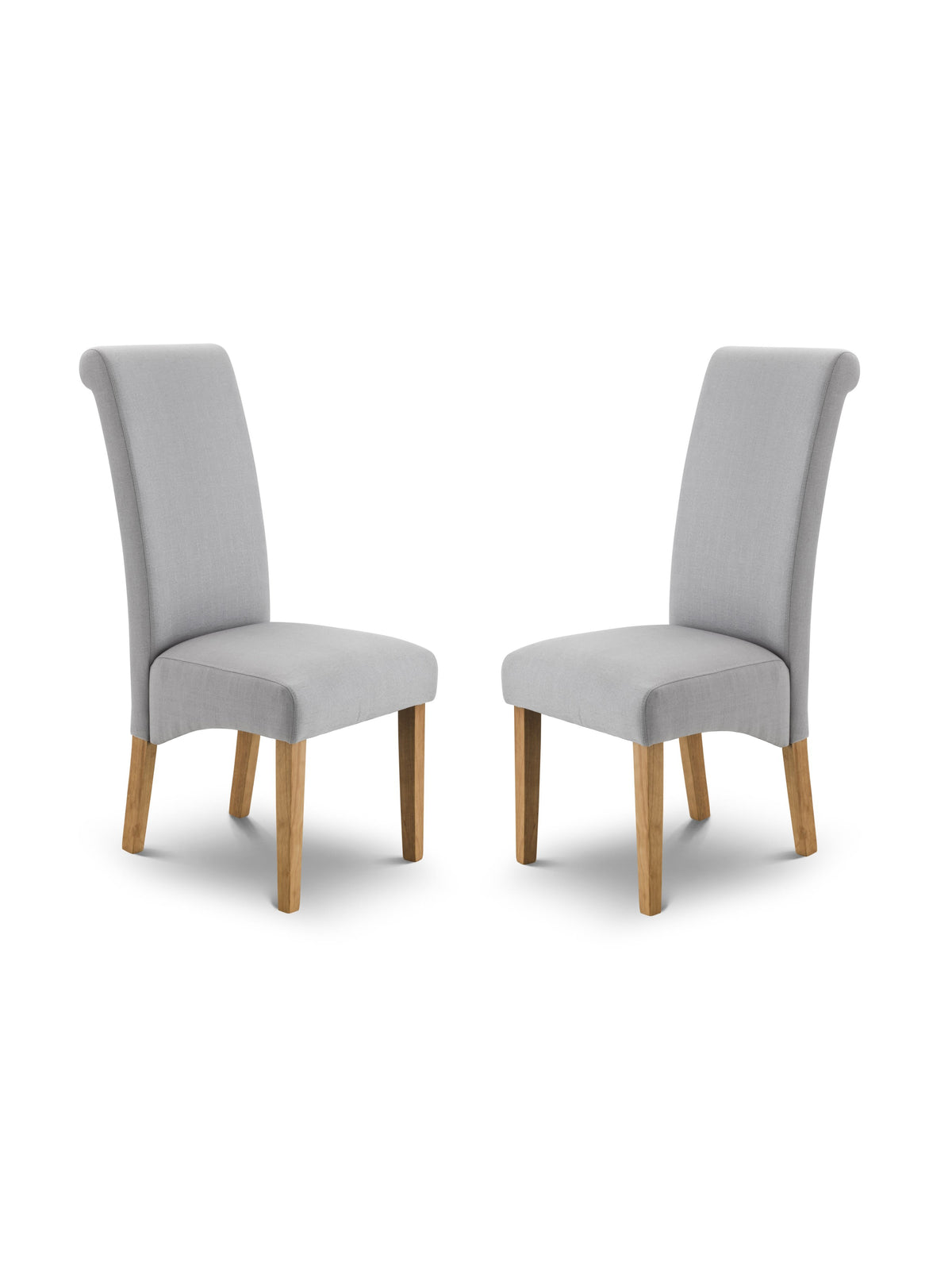 Rio Scrollback Fabric Chairs (Set Of 2)