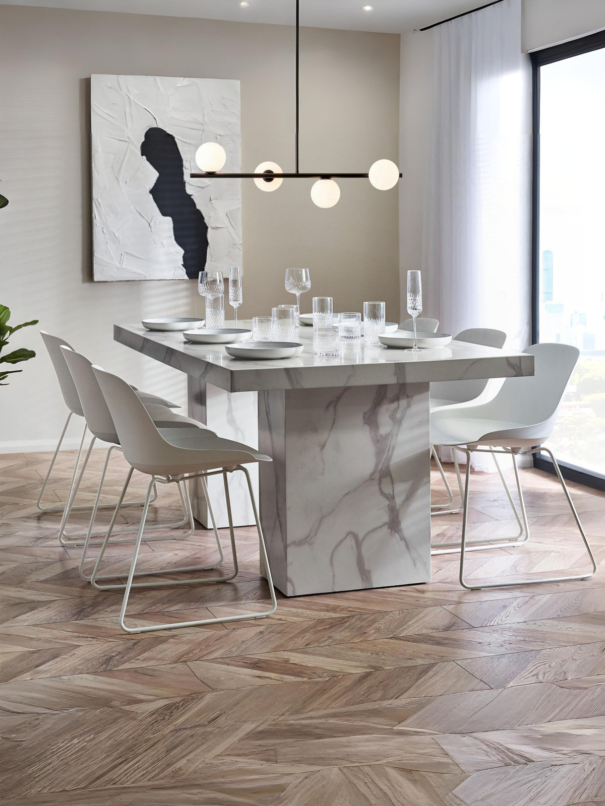 Rome Dining Table - White