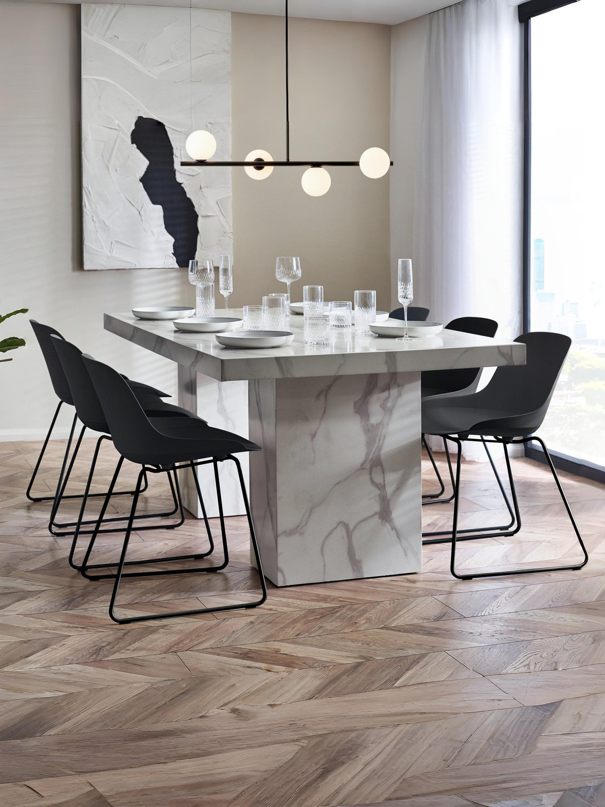Rome Dining Table - White