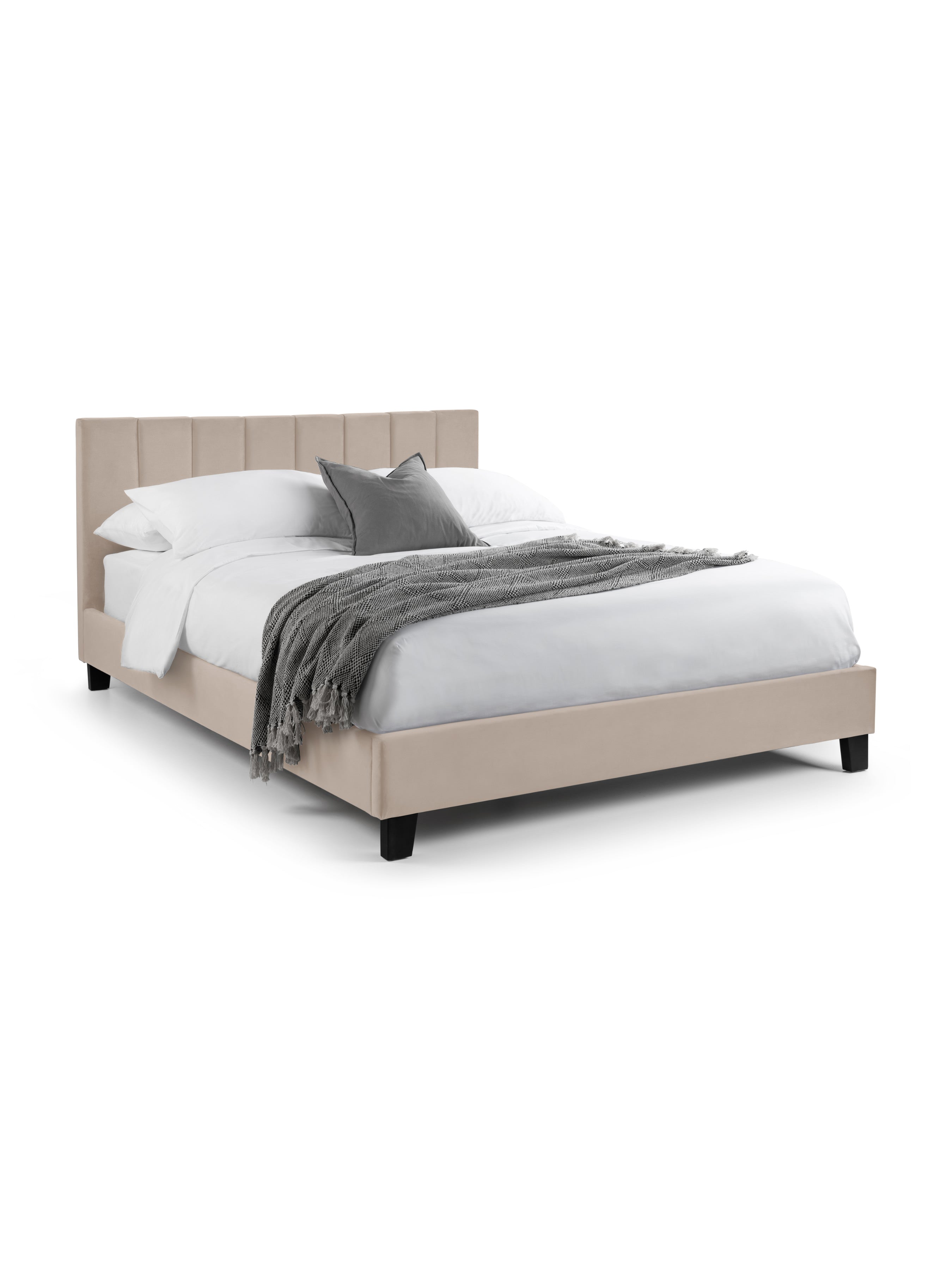 Rosa Bed Frame - Cream Velvet – Julian Bowen
