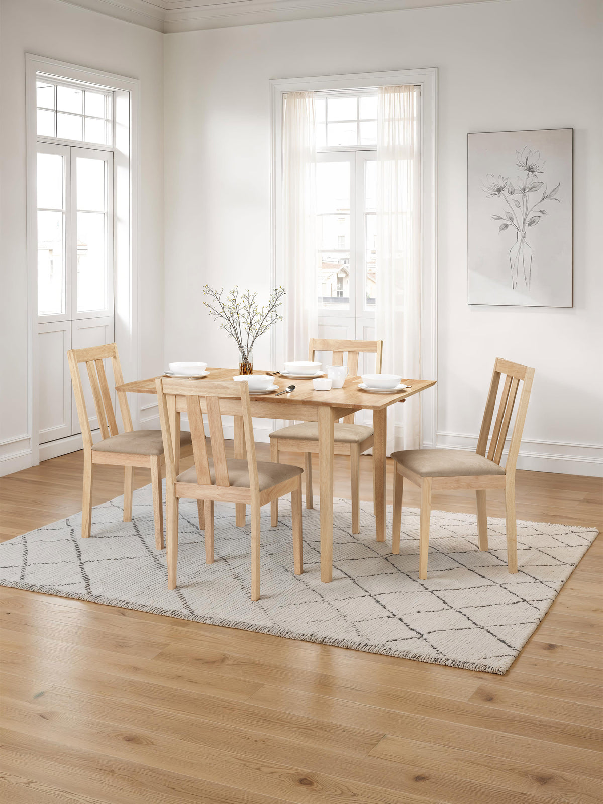 Rufford Dining Chairs - Oak (Set Of 2)