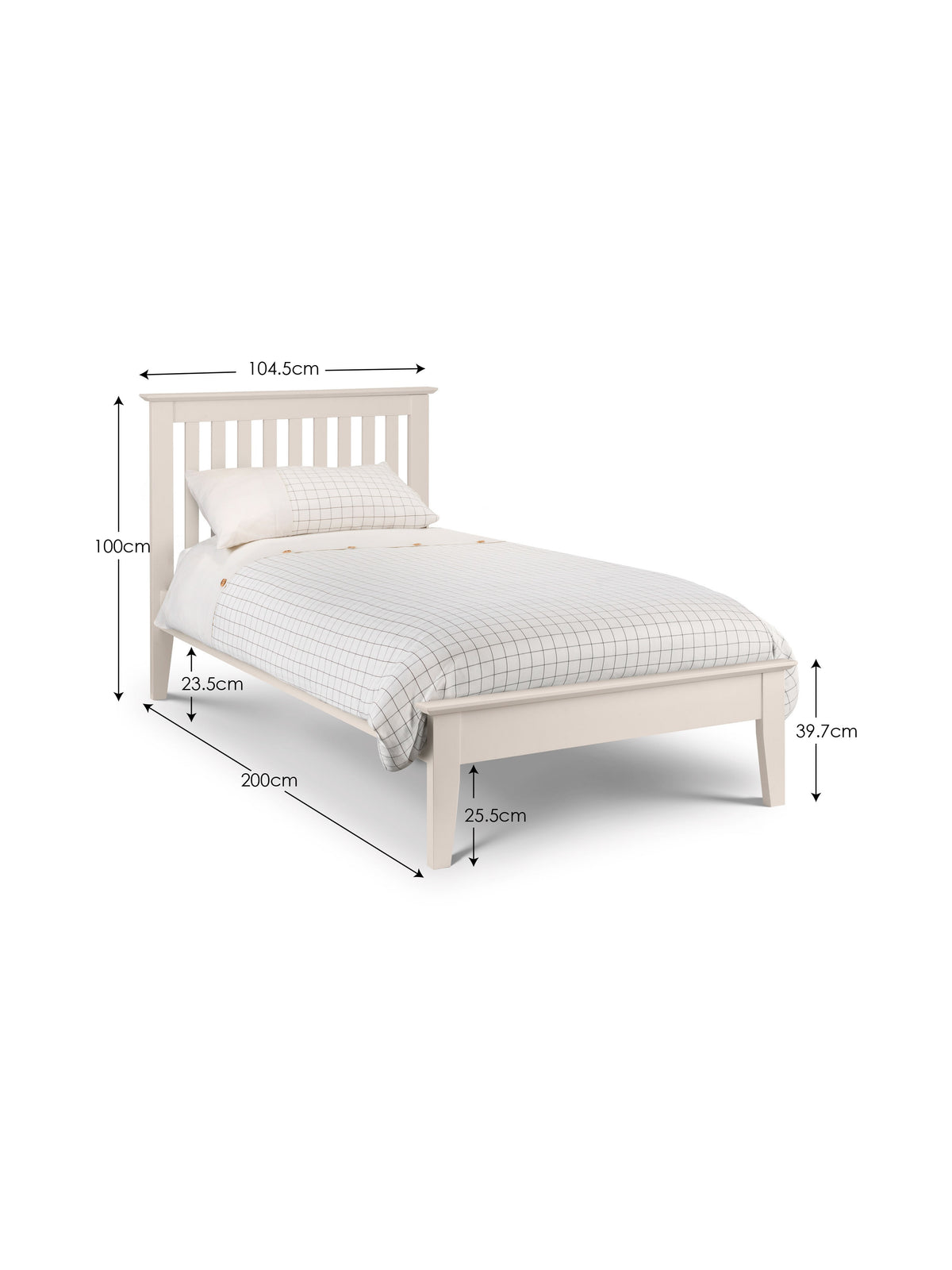 Salerno Shaker Bed - Ivory