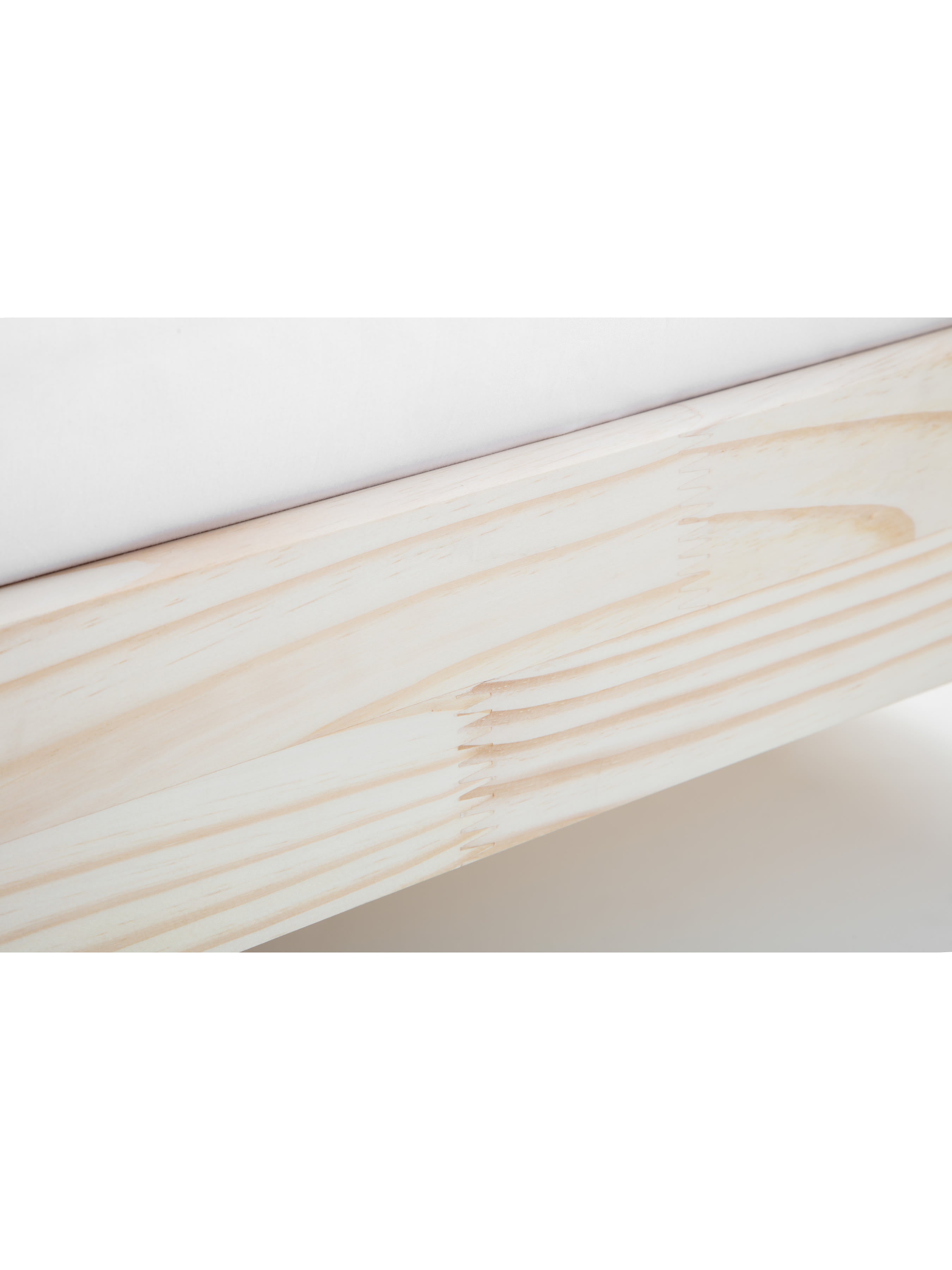 Sami Unfinished Solid Pine Bed – Unfinished Pine