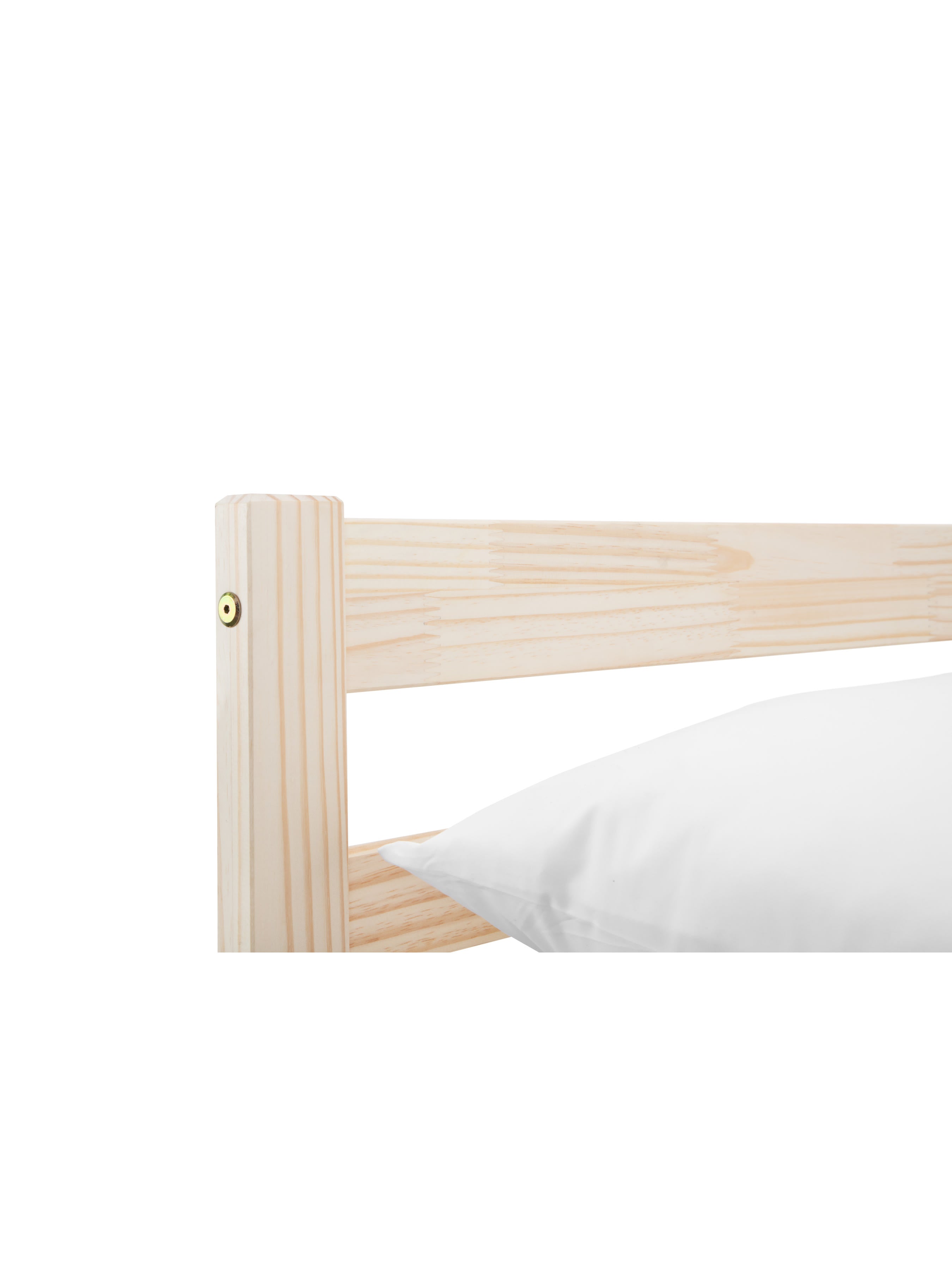 Sami Unfinished Solid Pine Bed – Unfinished Pine