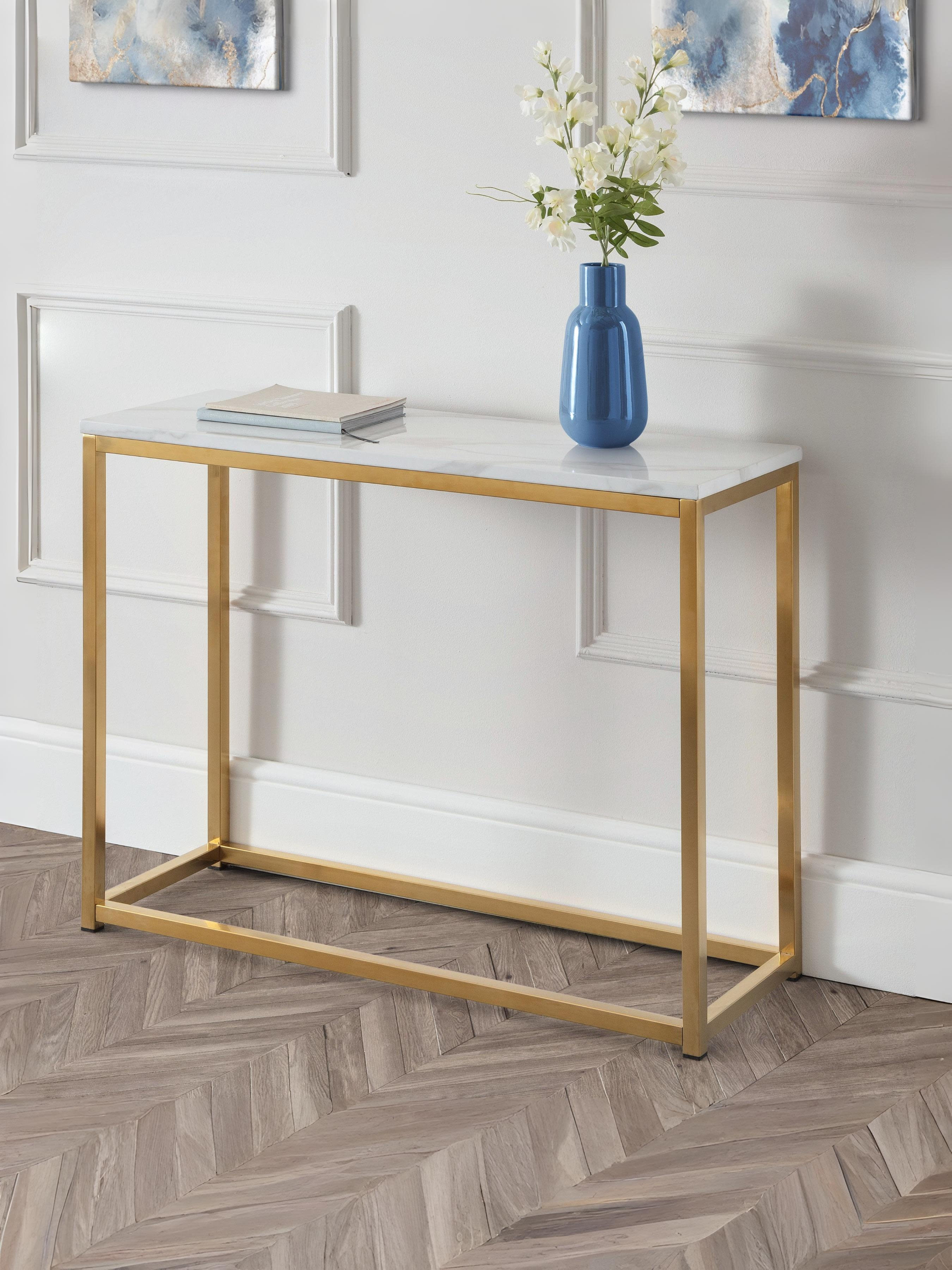 Scala Console Table – Gold