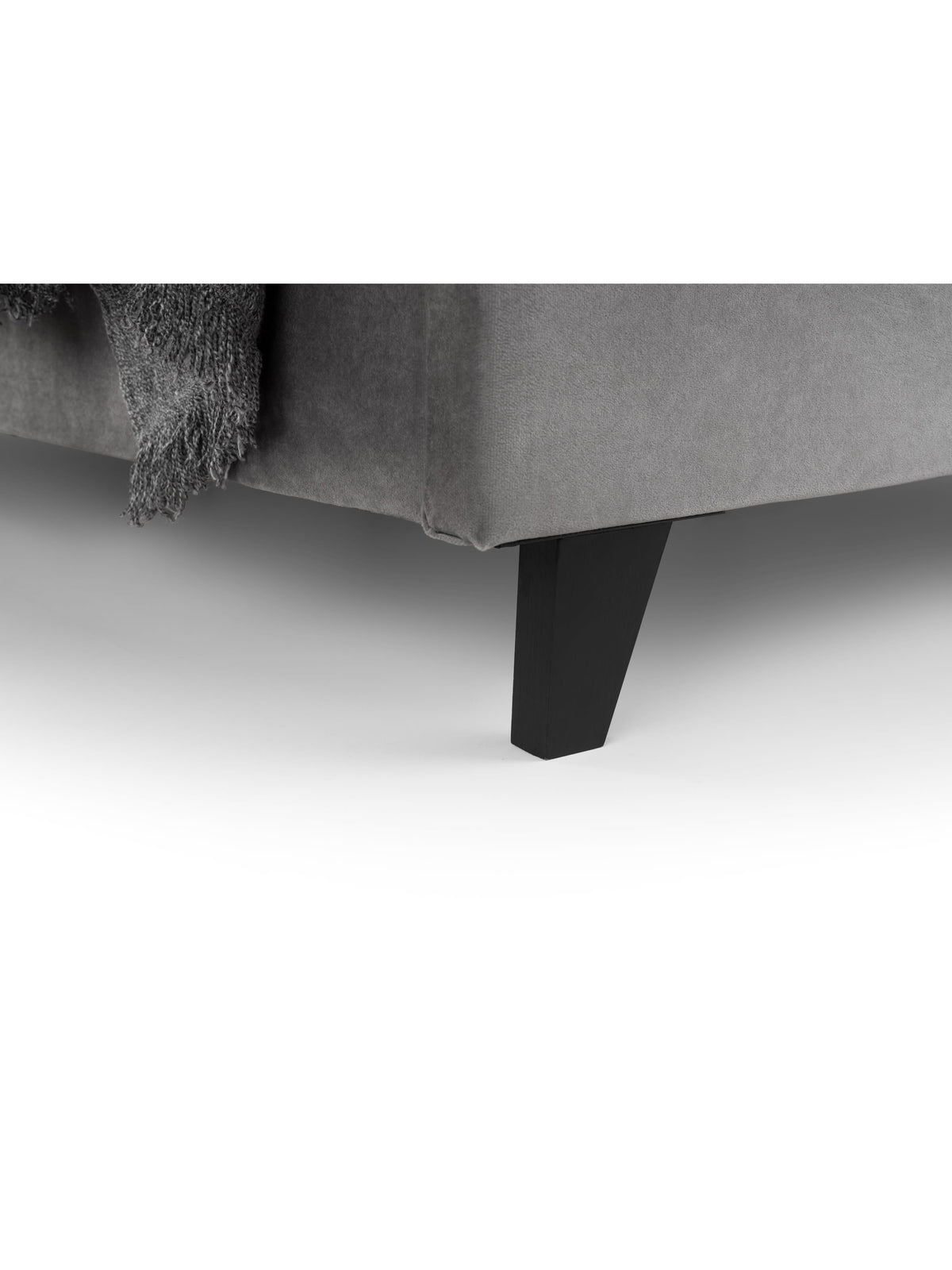 Shoreditch High Headboard Bed - Slate Grey