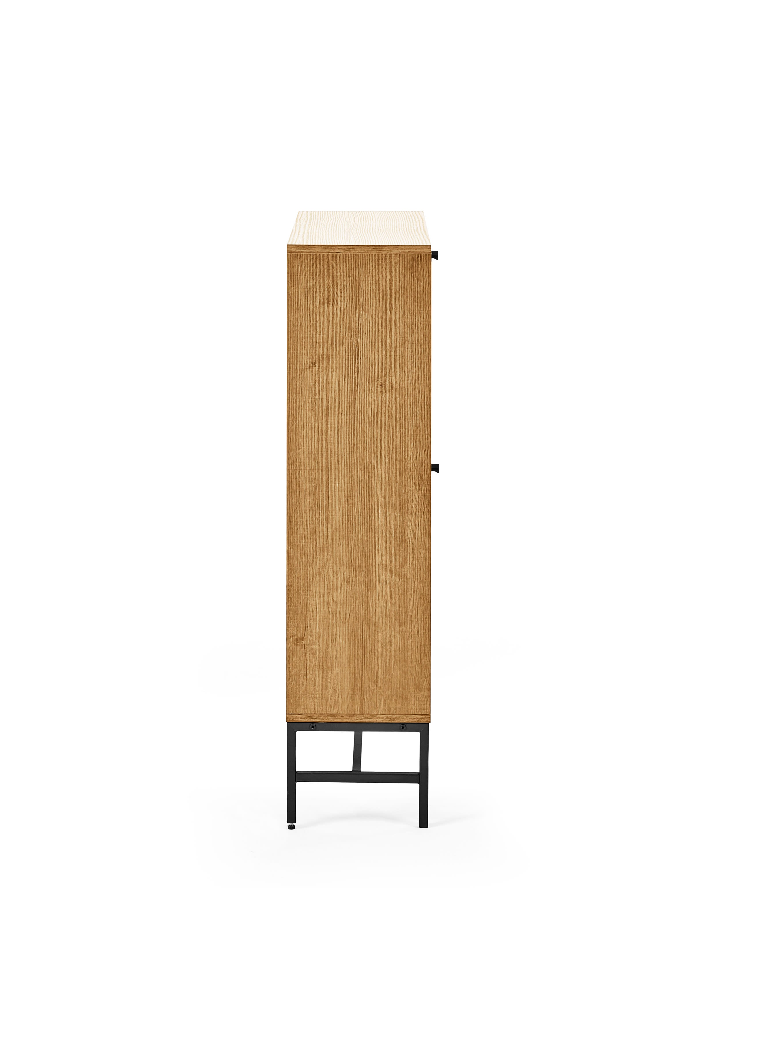 Sia Oak Effect 2 Door Shoe Storage Cabinet – Natural Oak Effect