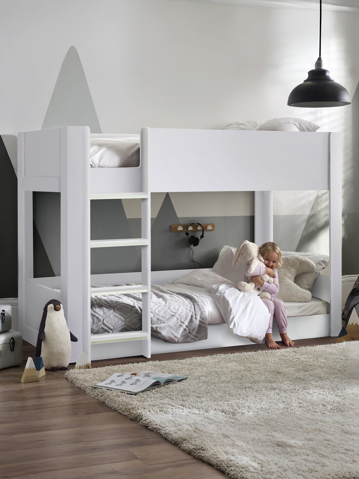 Solomon Bunk Bed - All White