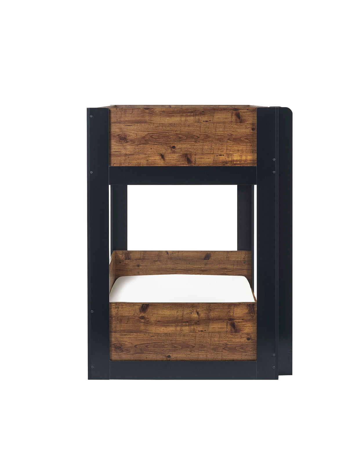 Solomon Bunk Bed - Rustic And Black