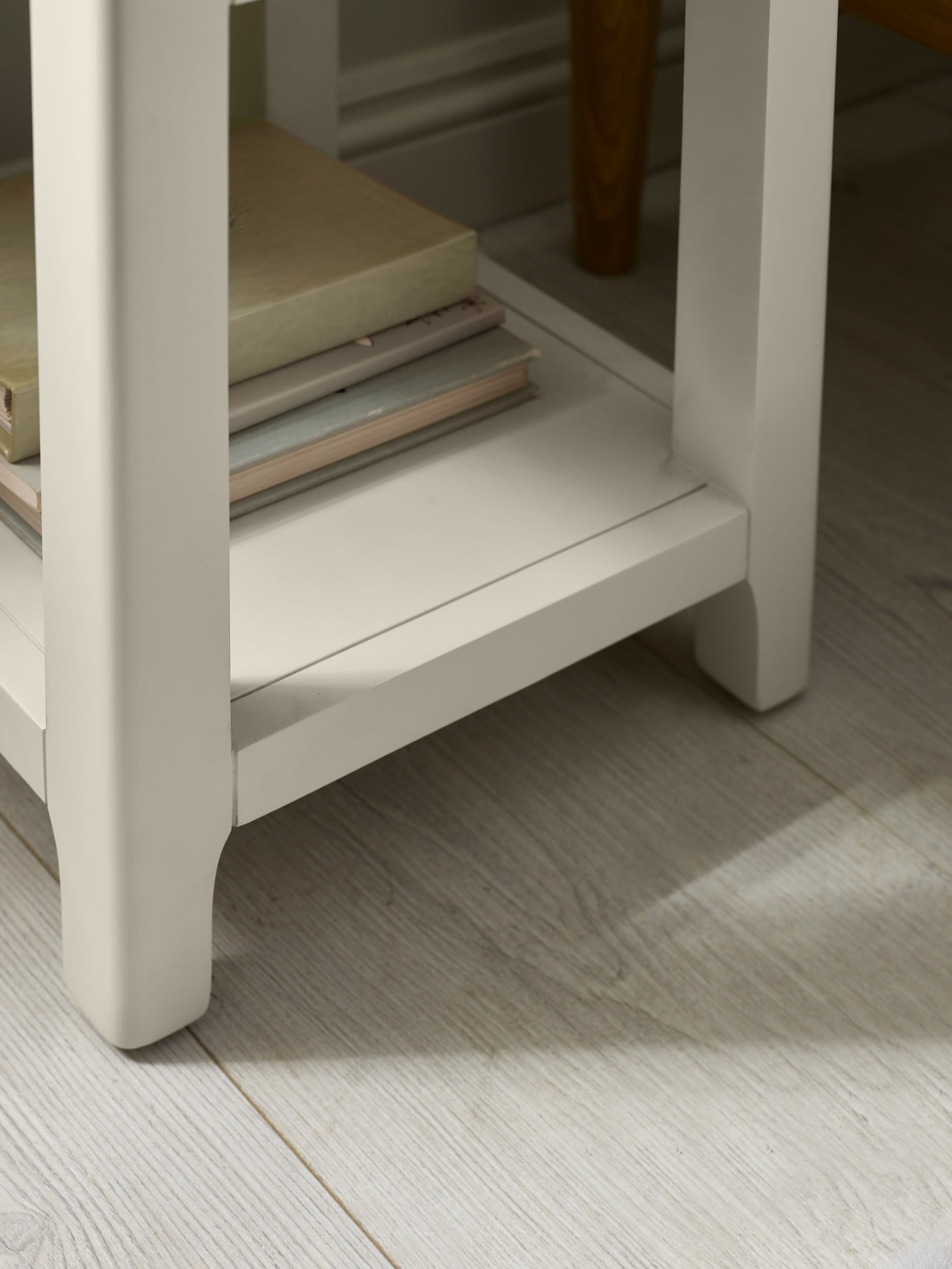 Somerset Truffle Grey and Oak Compact 1 Drawer Bedside Table with Shelf – Oak and Truffle