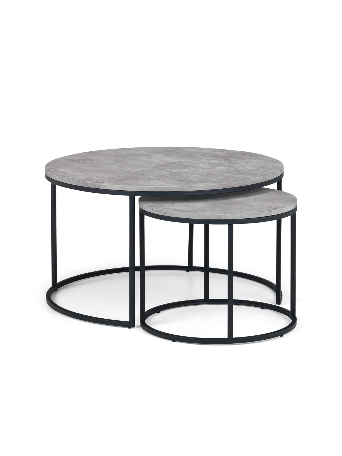 Staten Concrete Round Nesting Coffee Table
