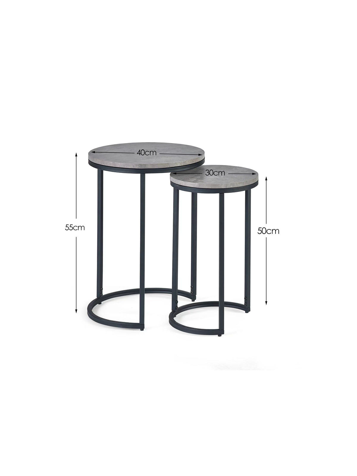 Staten Round Nesting Side Tables