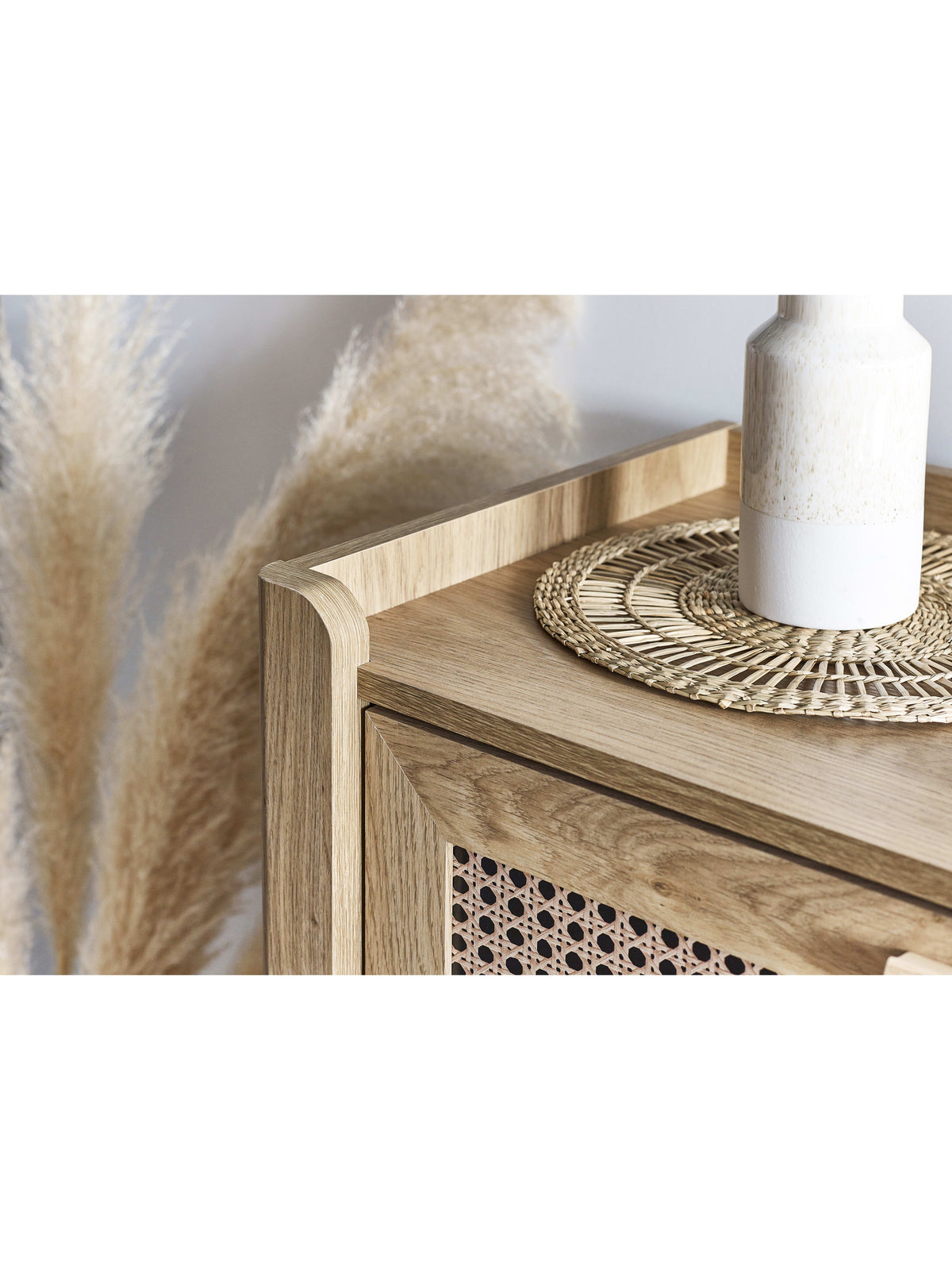 Sydney 3 Drawer Chest - Rattan Effect