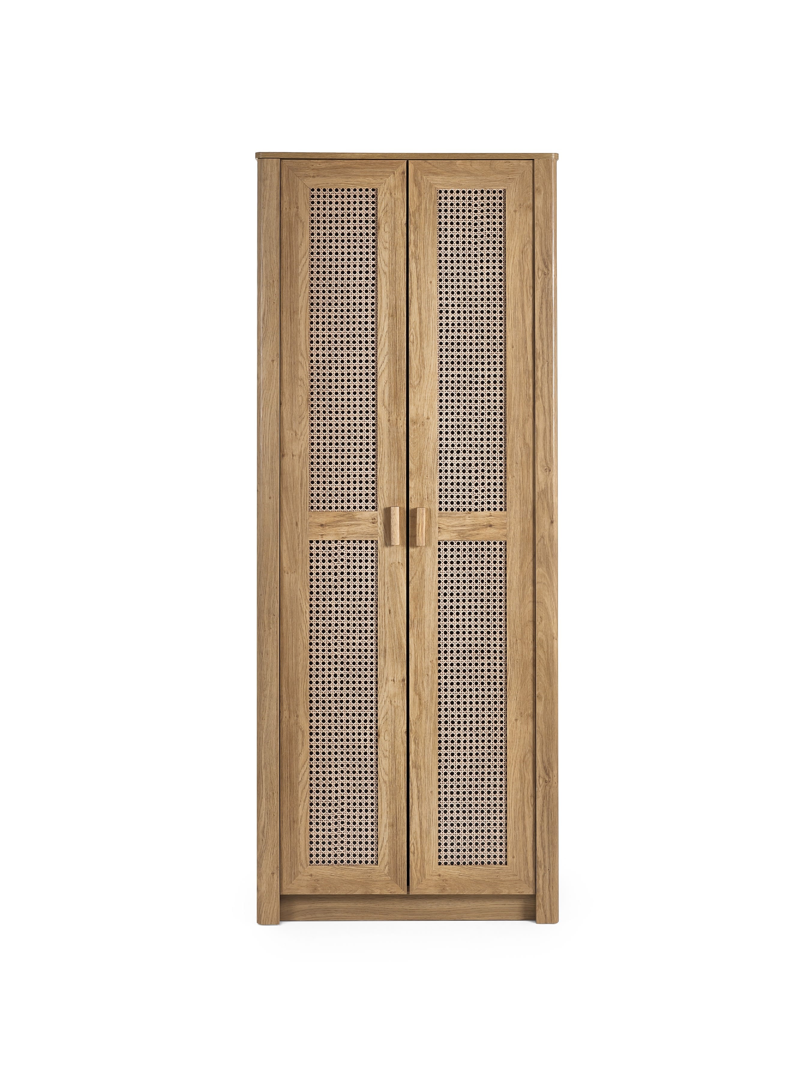 Sydney 2 Door Wardrobe - Rattan Effect
