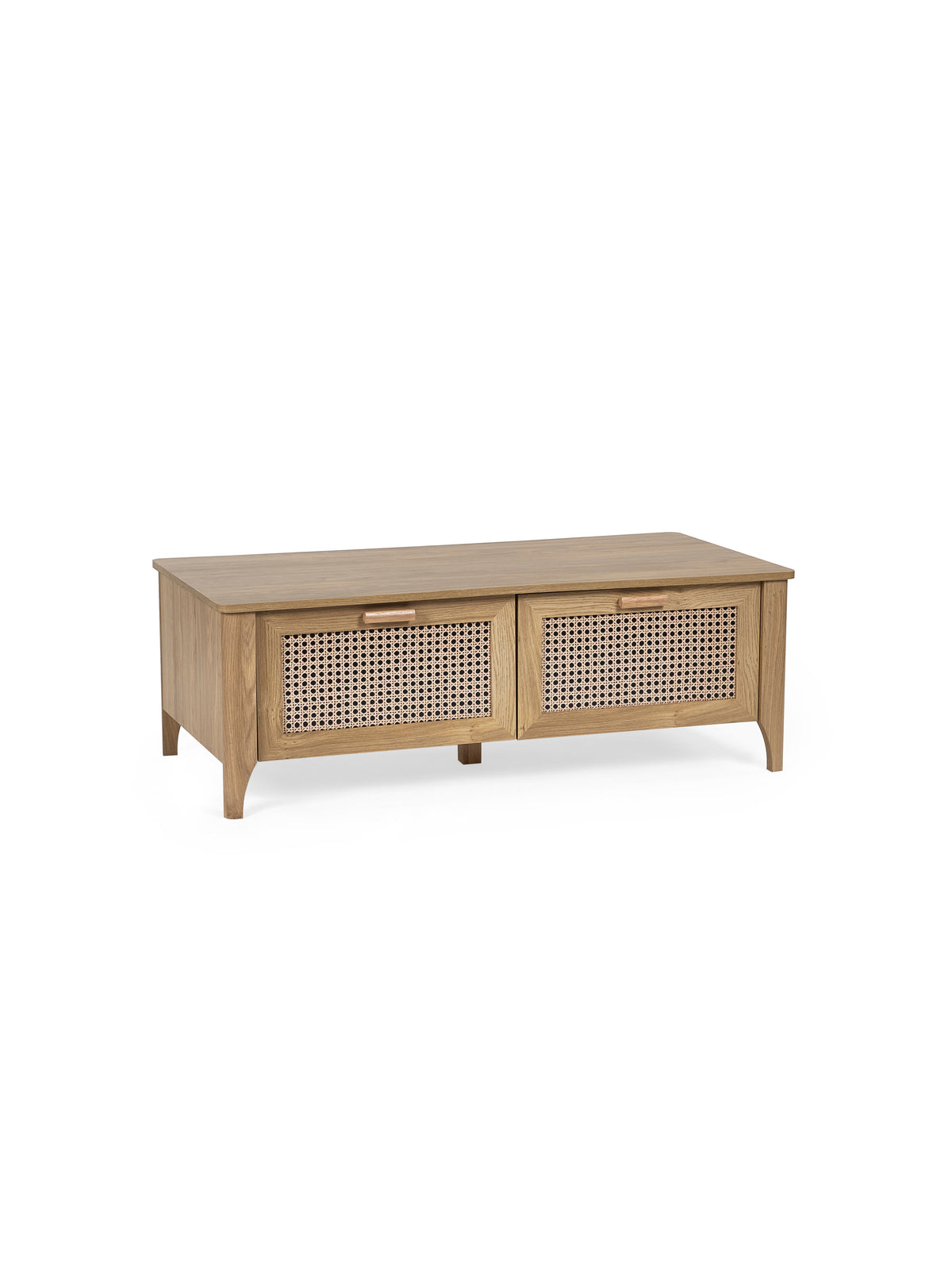 Sydney 2 Drawer Coffee Table - Rattan Effect