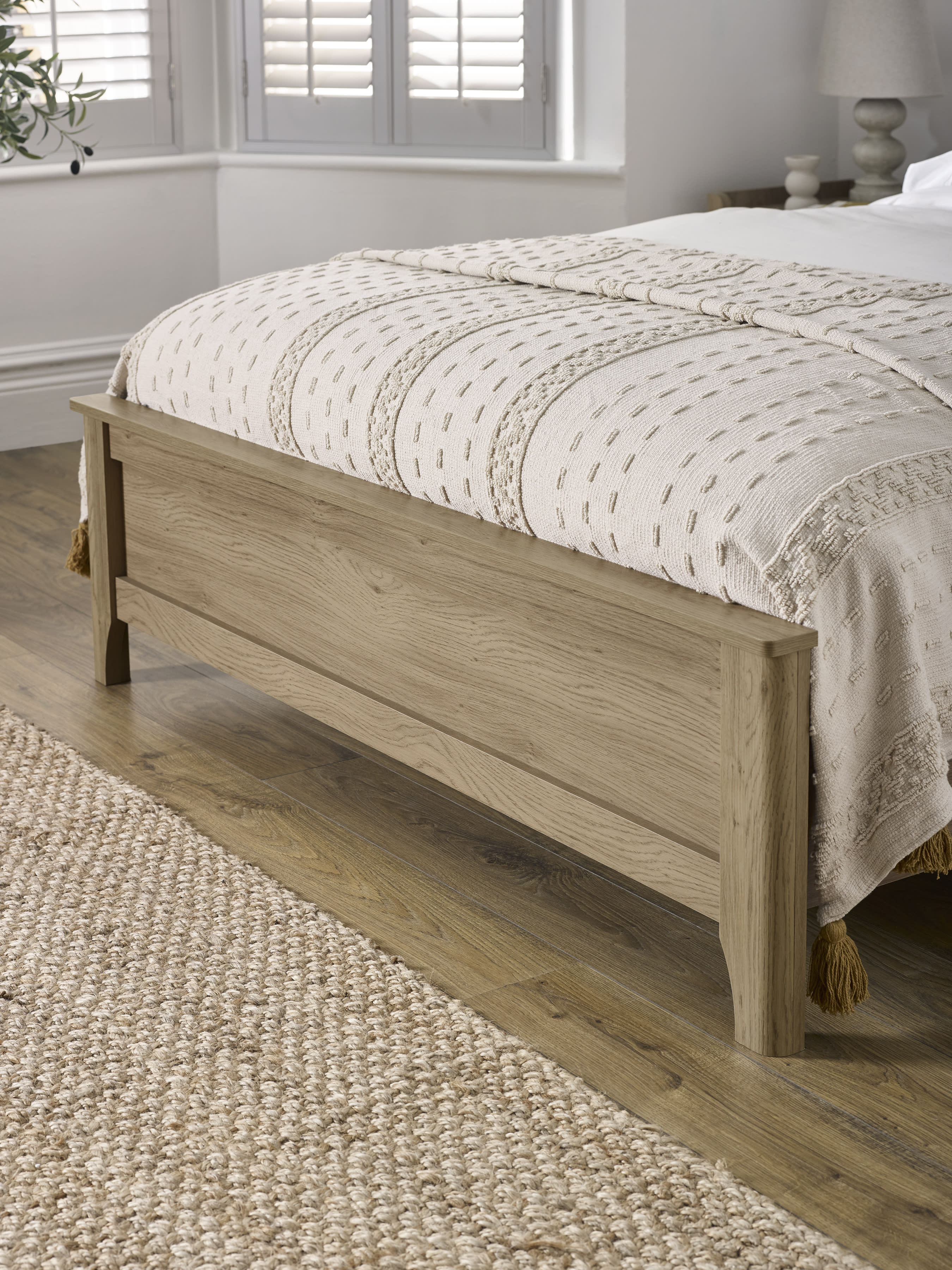 Sydney Oak Rattan Effect Bookcase Bed – Oak Effect