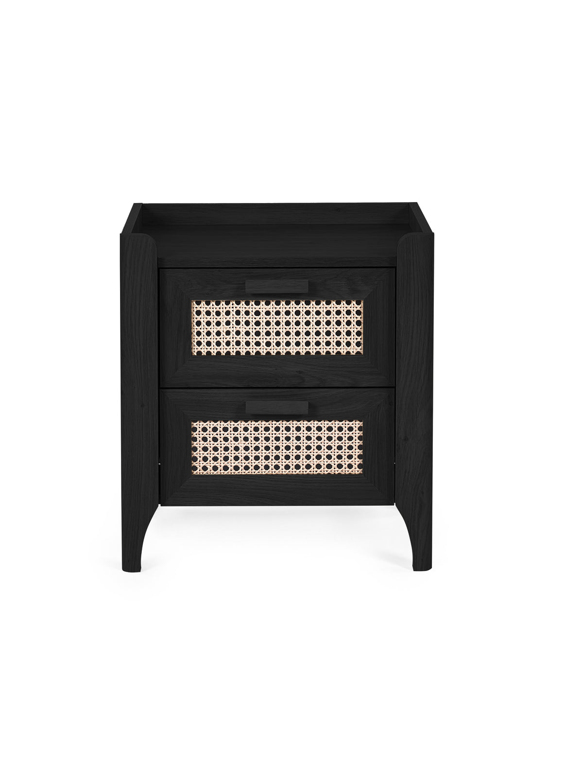 Sydney 2 Drawer Bedside - Black Ash