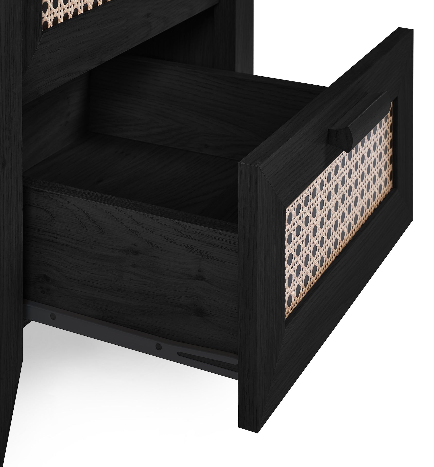 Sydney 2 Drawer Bedside - Black Ash – Julian Bowen, view 10