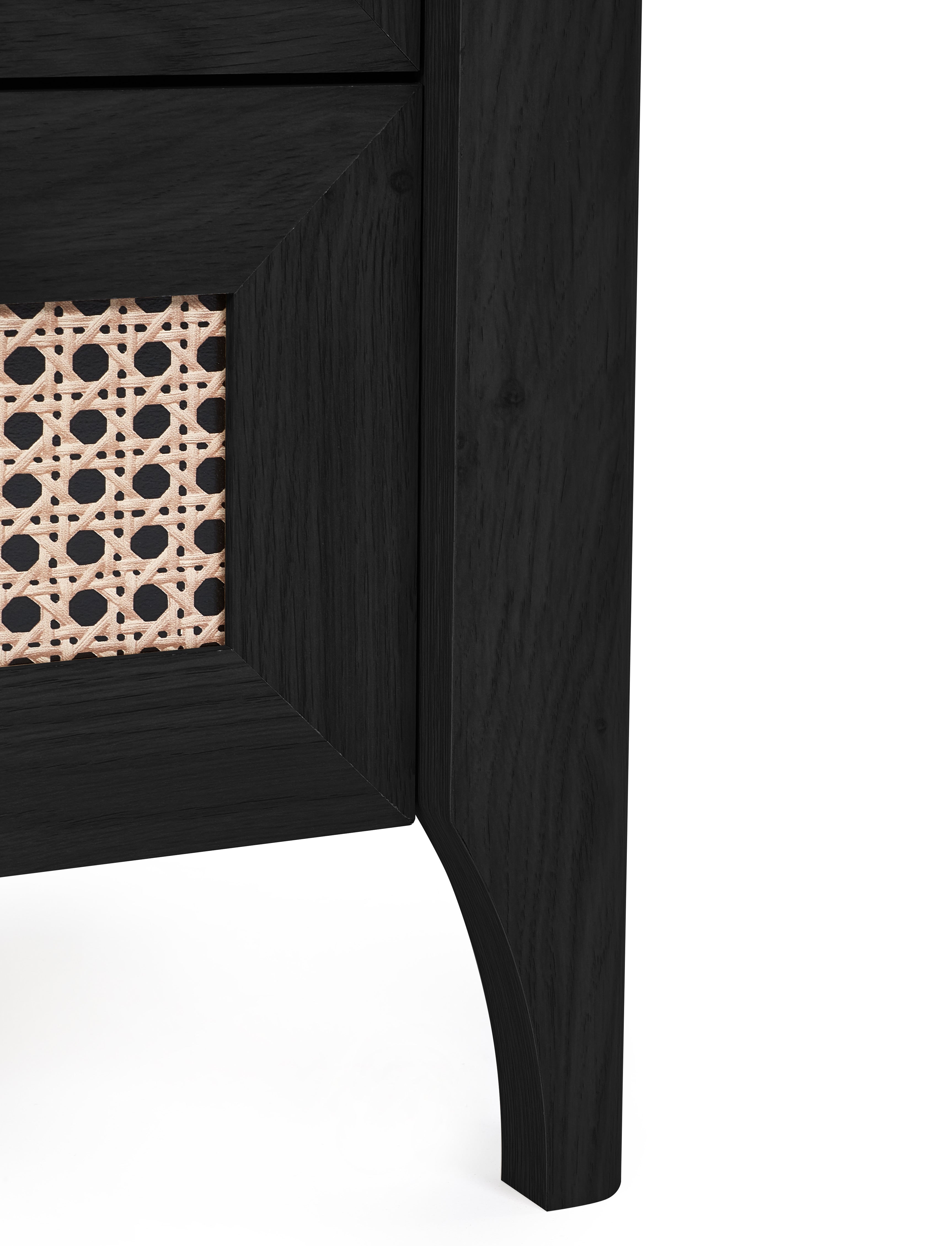 Sydney 2 Drawer Bedside - Black Ash – Julian Bowen, view 11