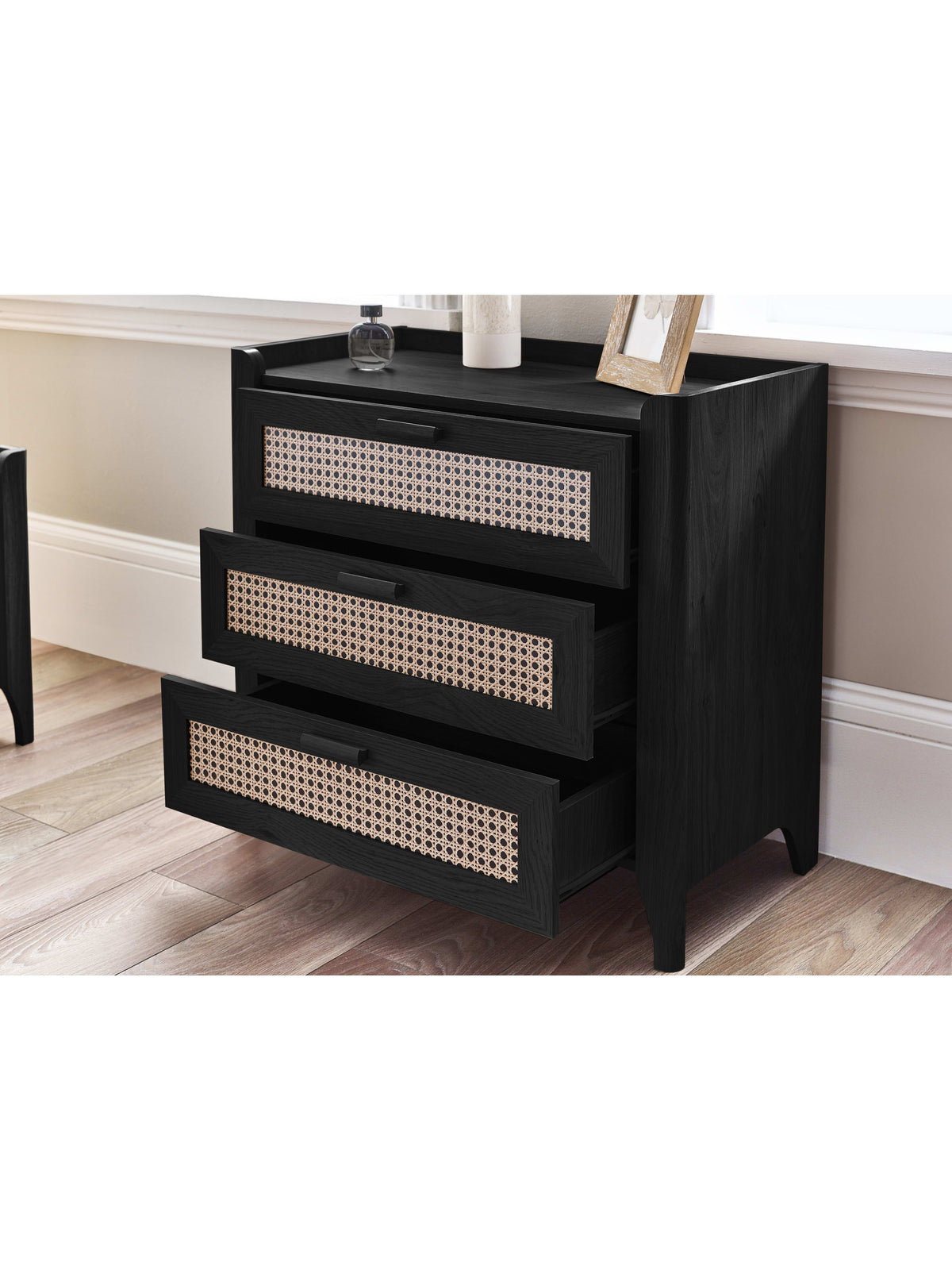 Sydney 3 Drawer Chest - Black Ash