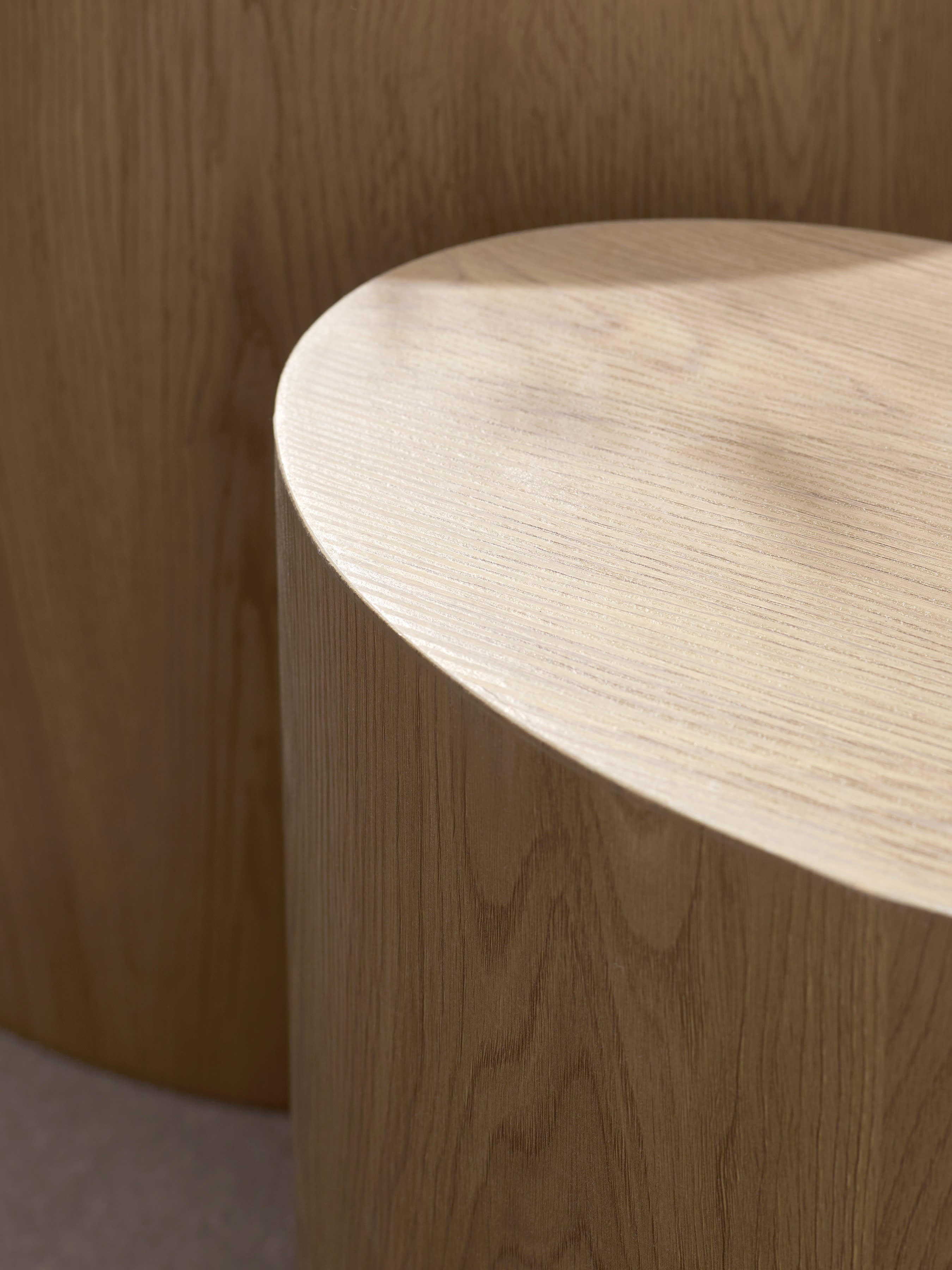Toba Light Oak Effect Nest of 2 Tables