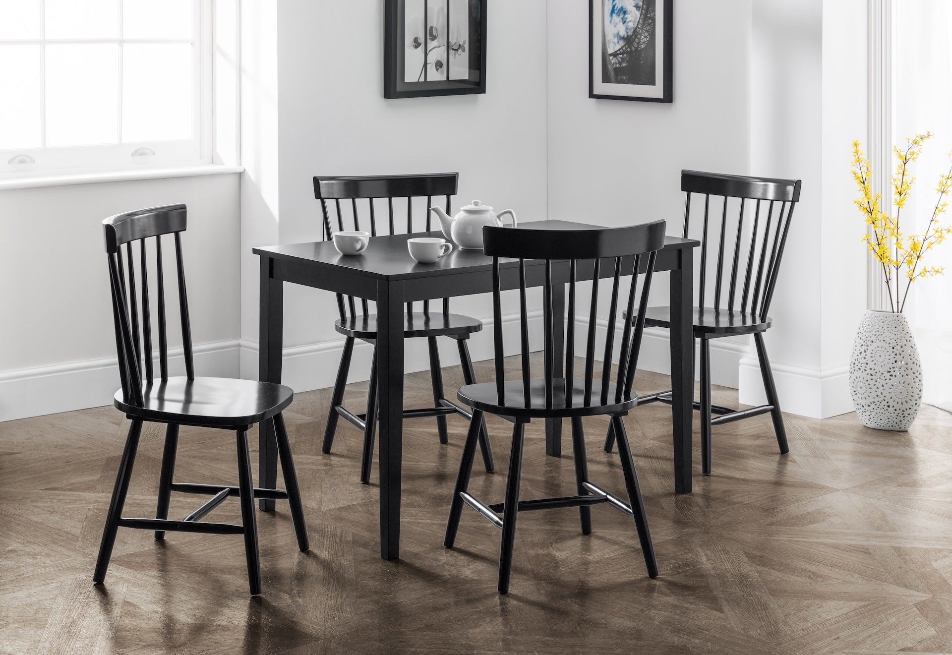 Torino Black Chairs (Set Of 4) – Julian Bowen, view 2