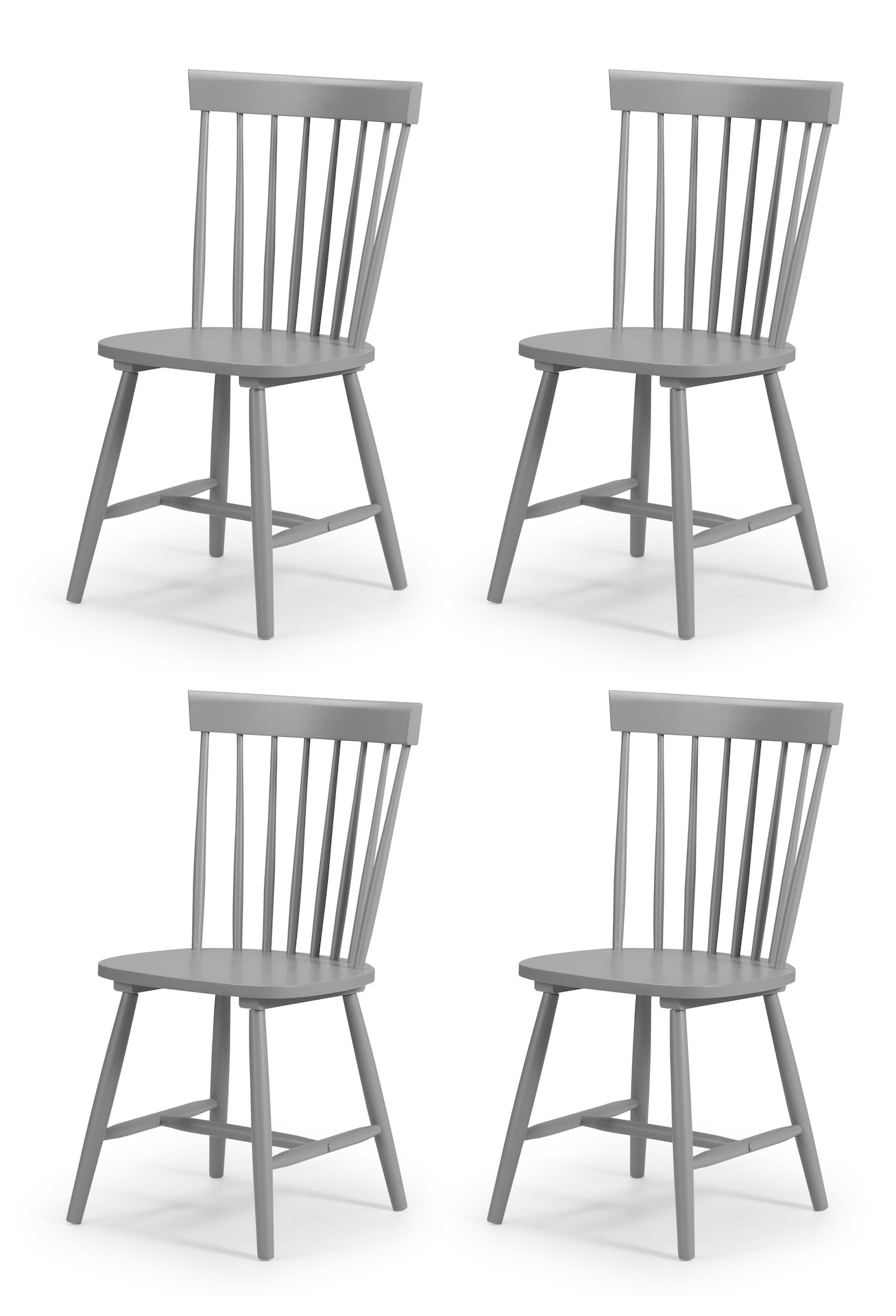 Torino Grey Chairs (Set of 4) – Julian Bowen