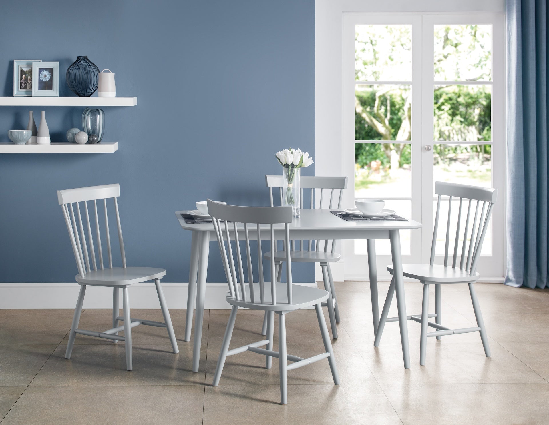 Torino Grey Chairs (Set of 4) – Julian Bowen, view 2