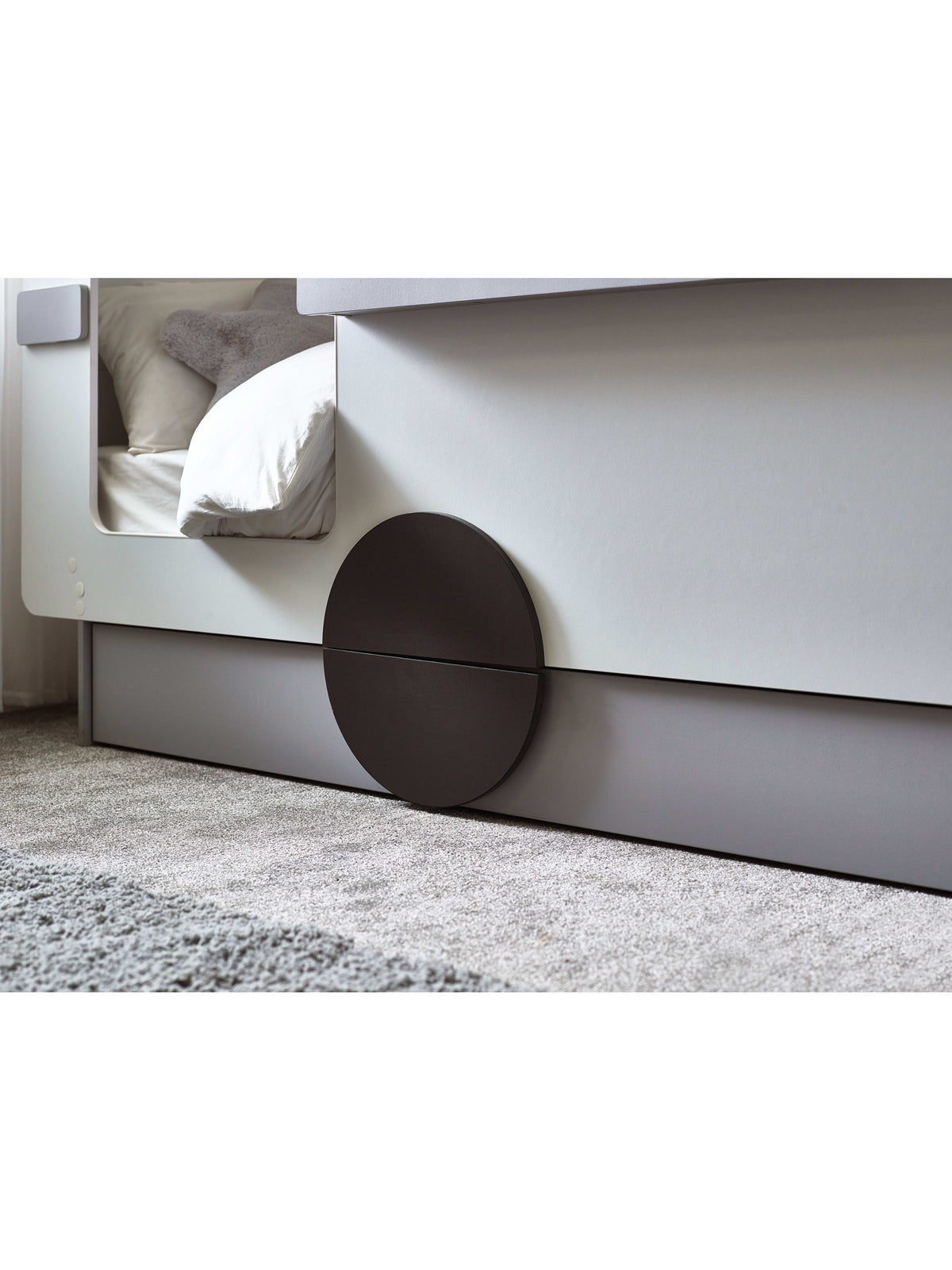 Tourer Caravan Bed - Vapor Grey And White