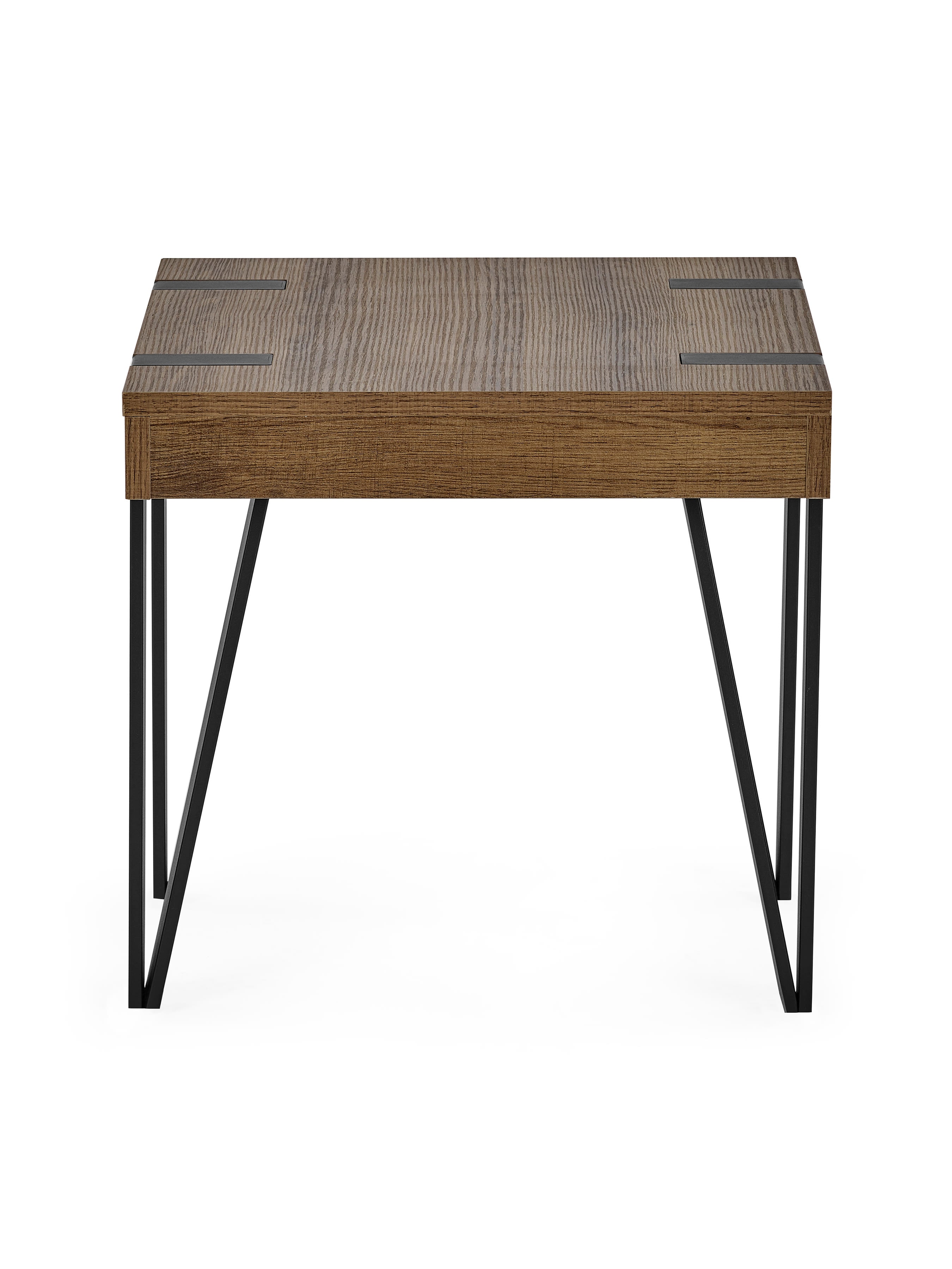 Troy 50cm Side Table – Rustic Wood Effect