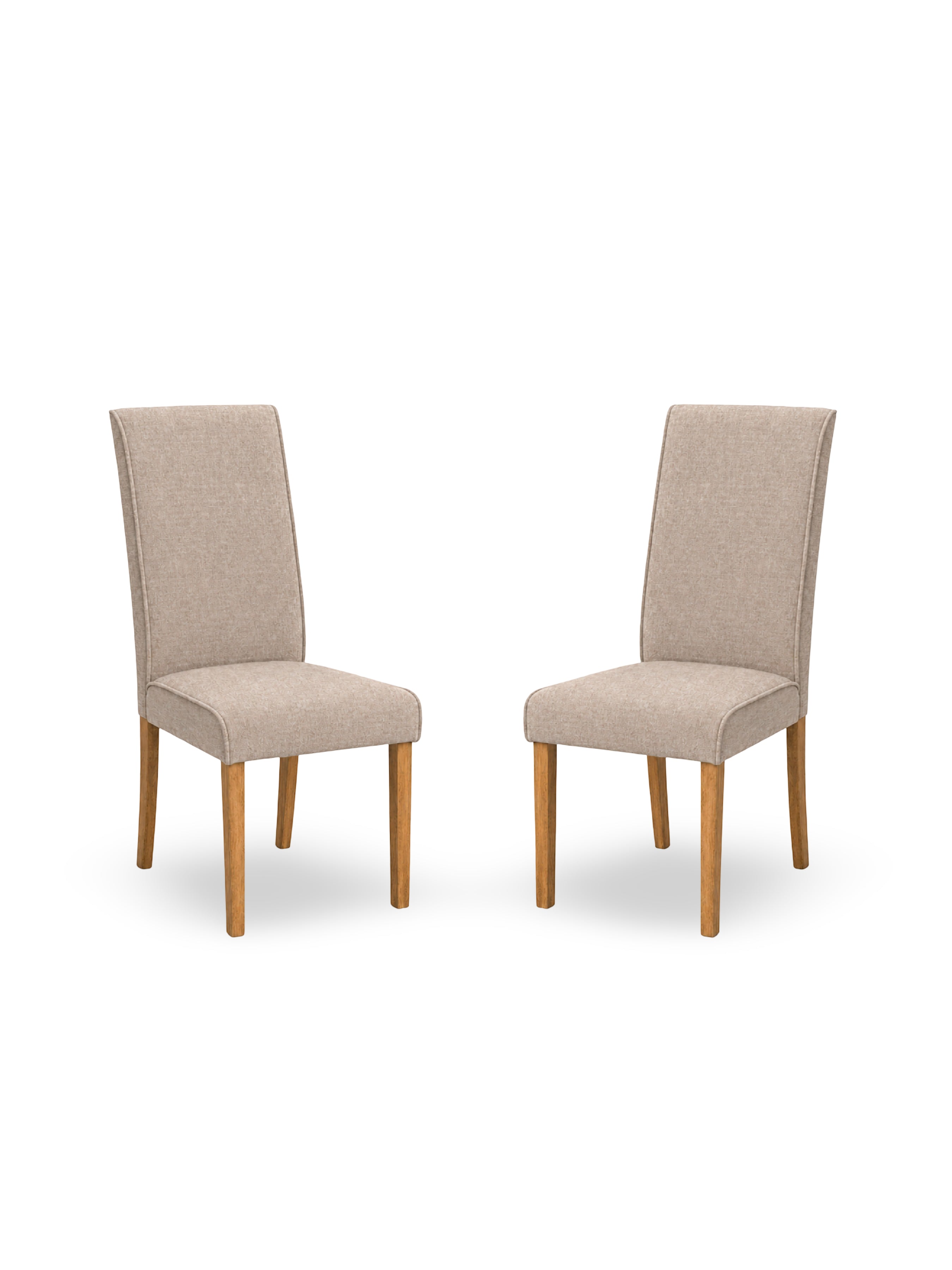 Valencia Upholstered Dining Chair (Set of 2) – Cream Chenille