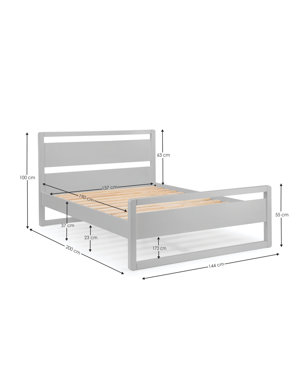 Venice Bed - Dove Grey