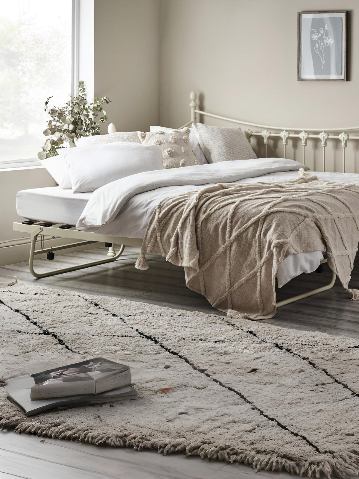 Versailles Underbed/Trundle Bed - Stone White