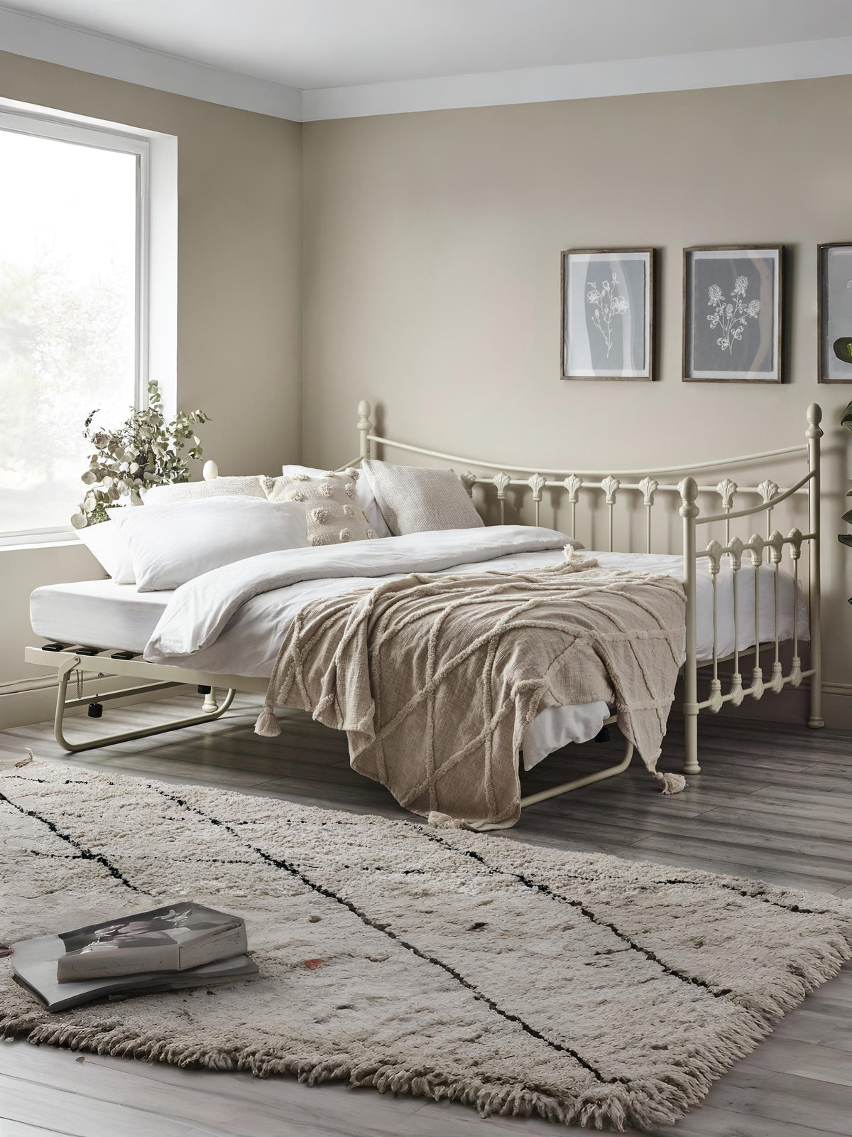 Versailles Underbed/Trundle Bed - Stone White