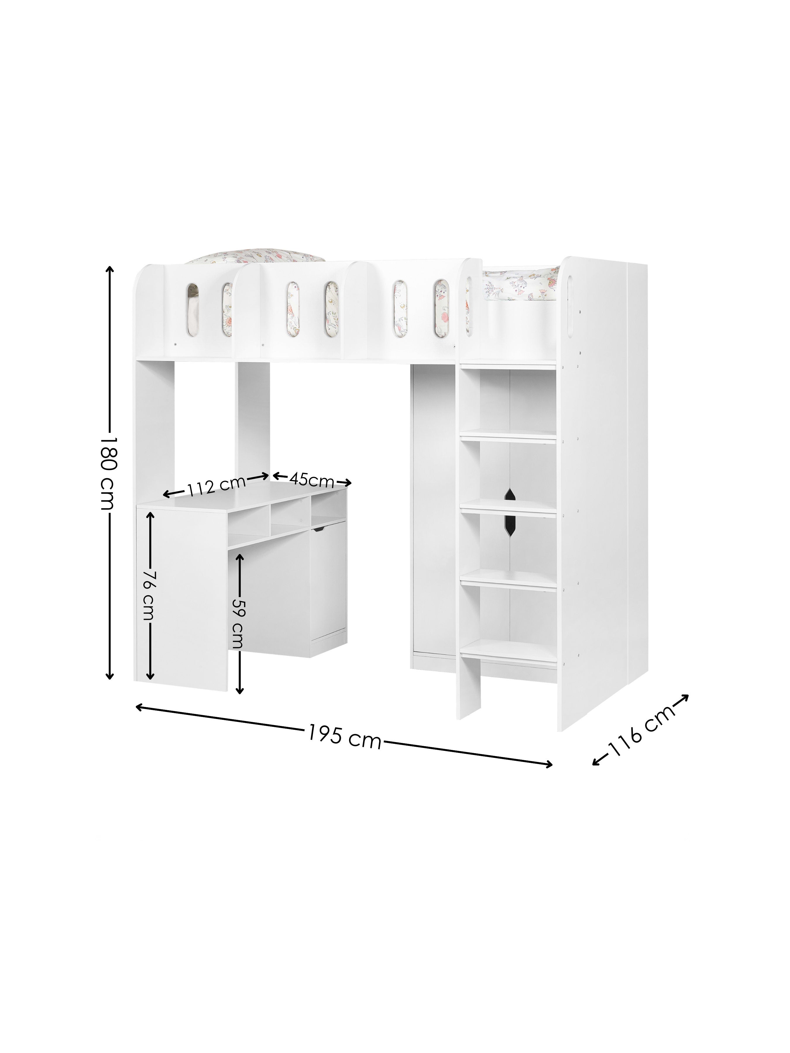 Vision high Sleeper – White