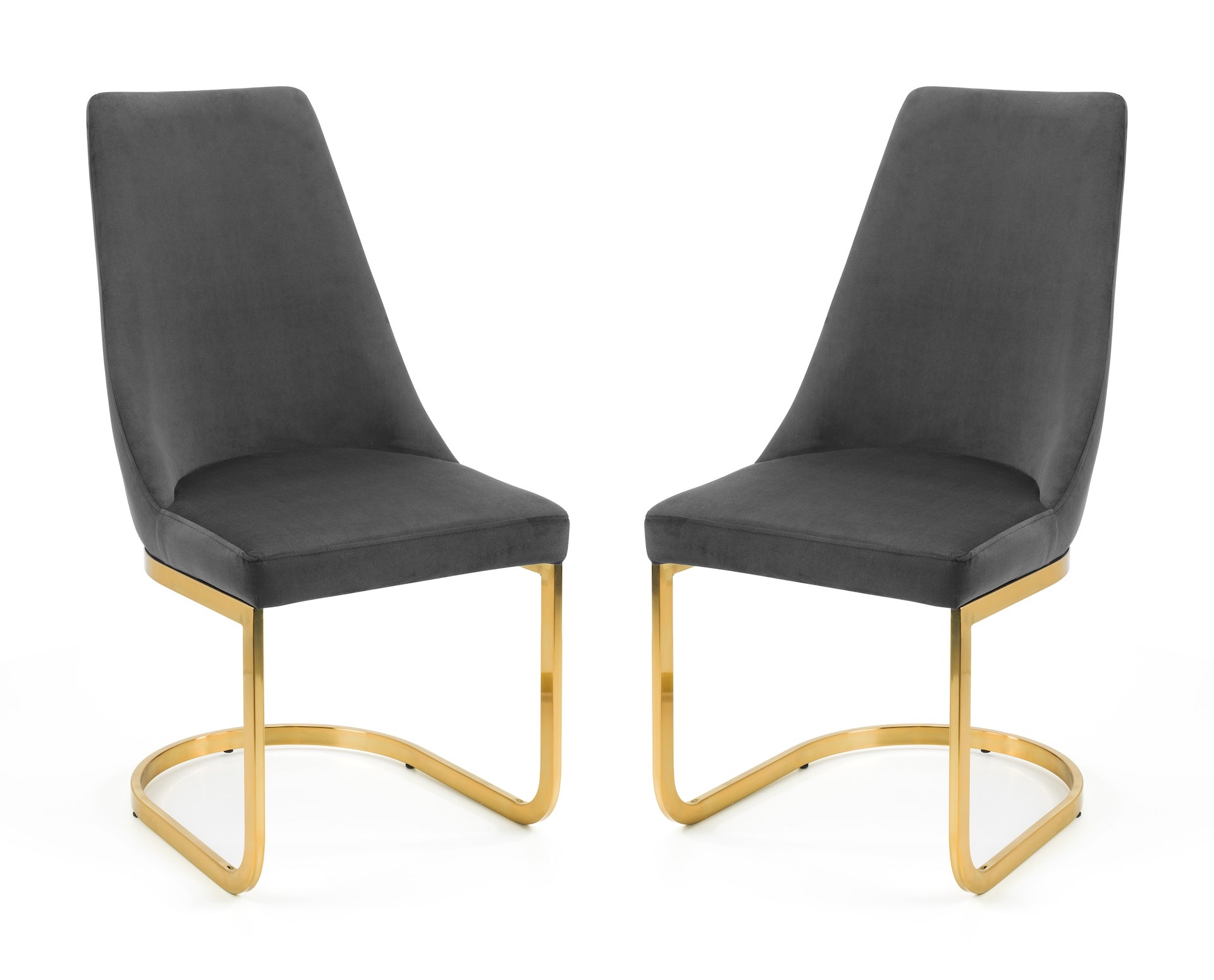 Vittoria Cantilever Dining Chairs - Grey (Set Of 2) – Julian Bowen