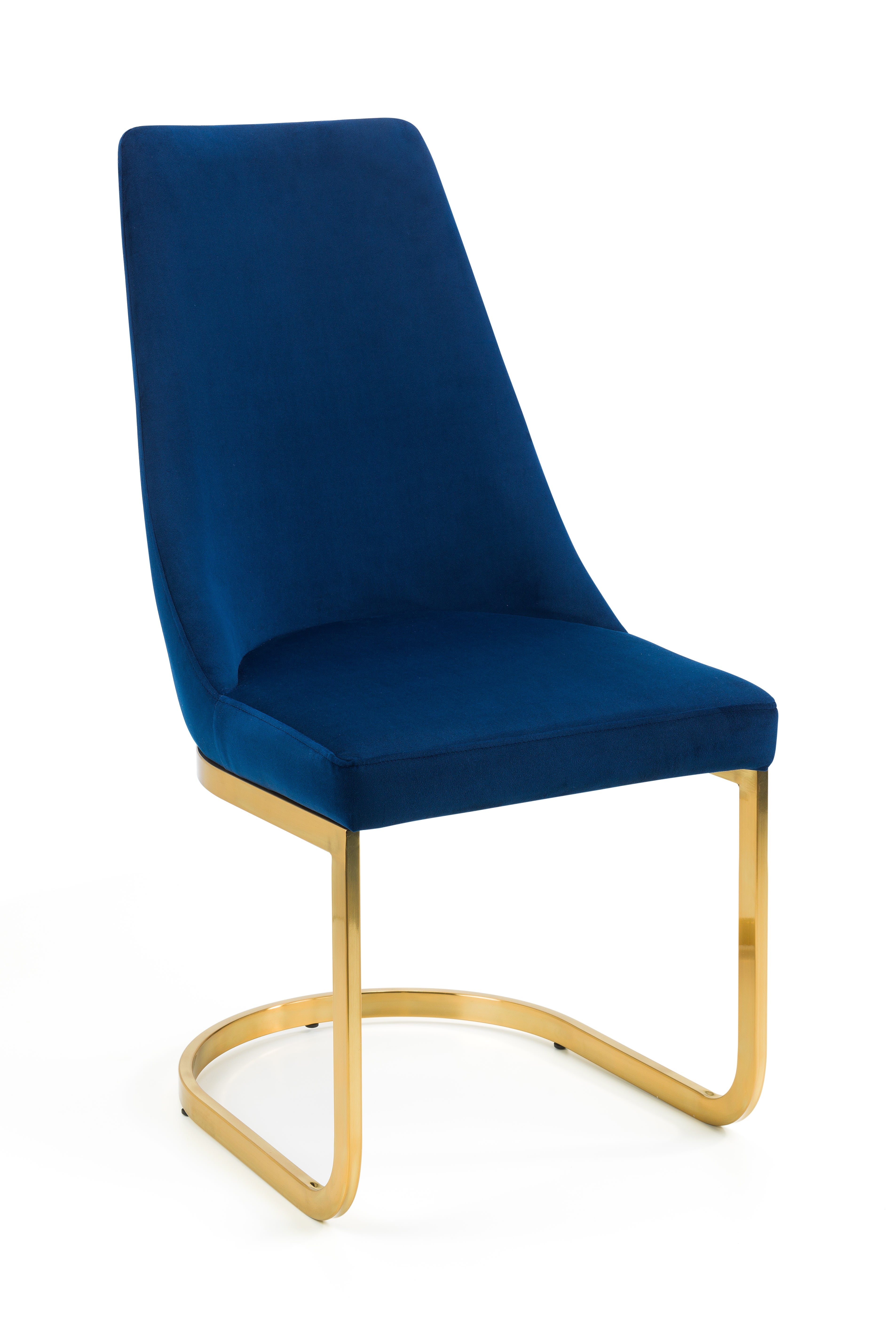 Vittoria Cantilever Dining Chairs - (Blue Set Of 2) – Julian Bowen, view 3