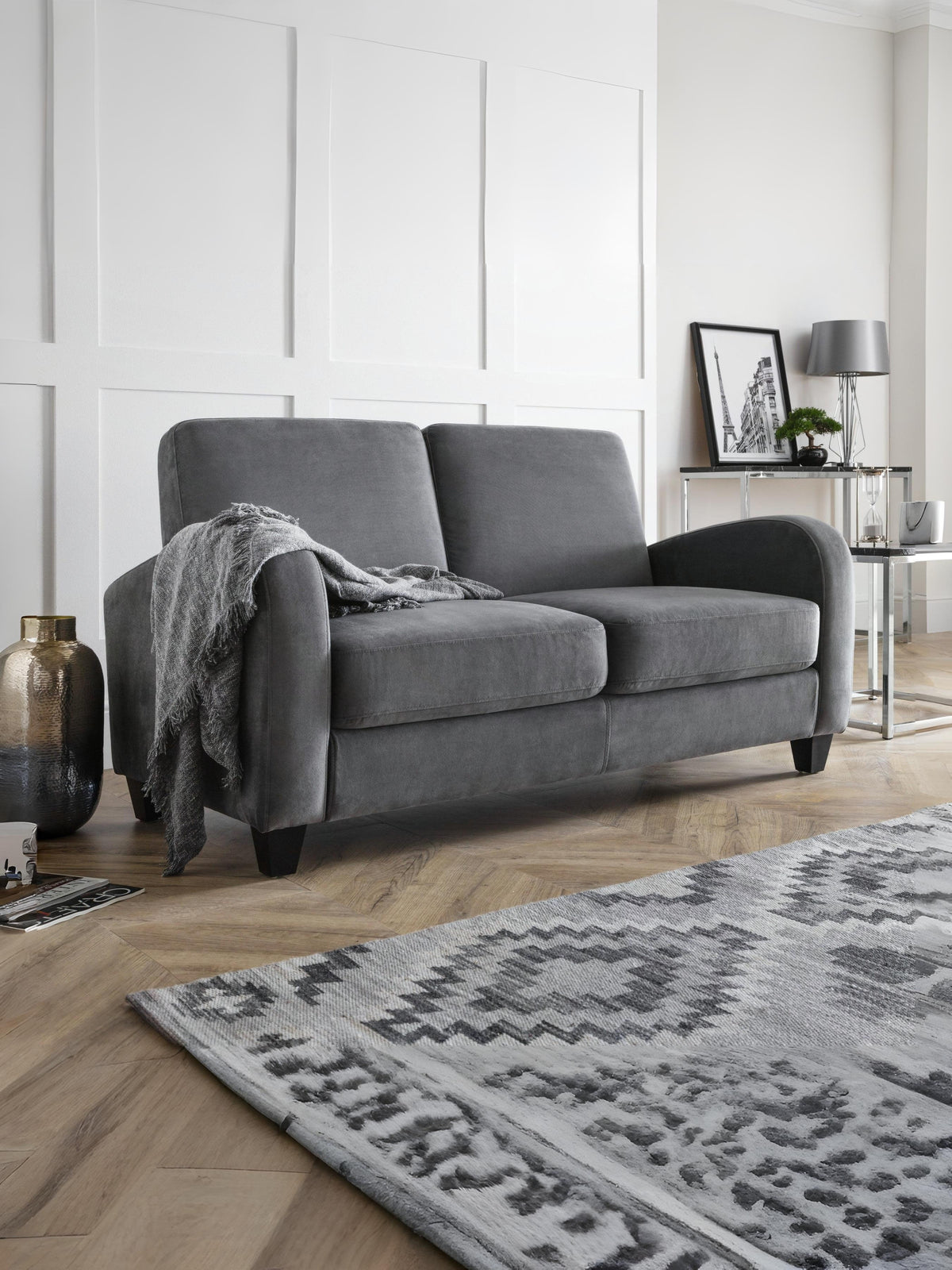 Vivo 2 Seater - Dusk Grey Chenille