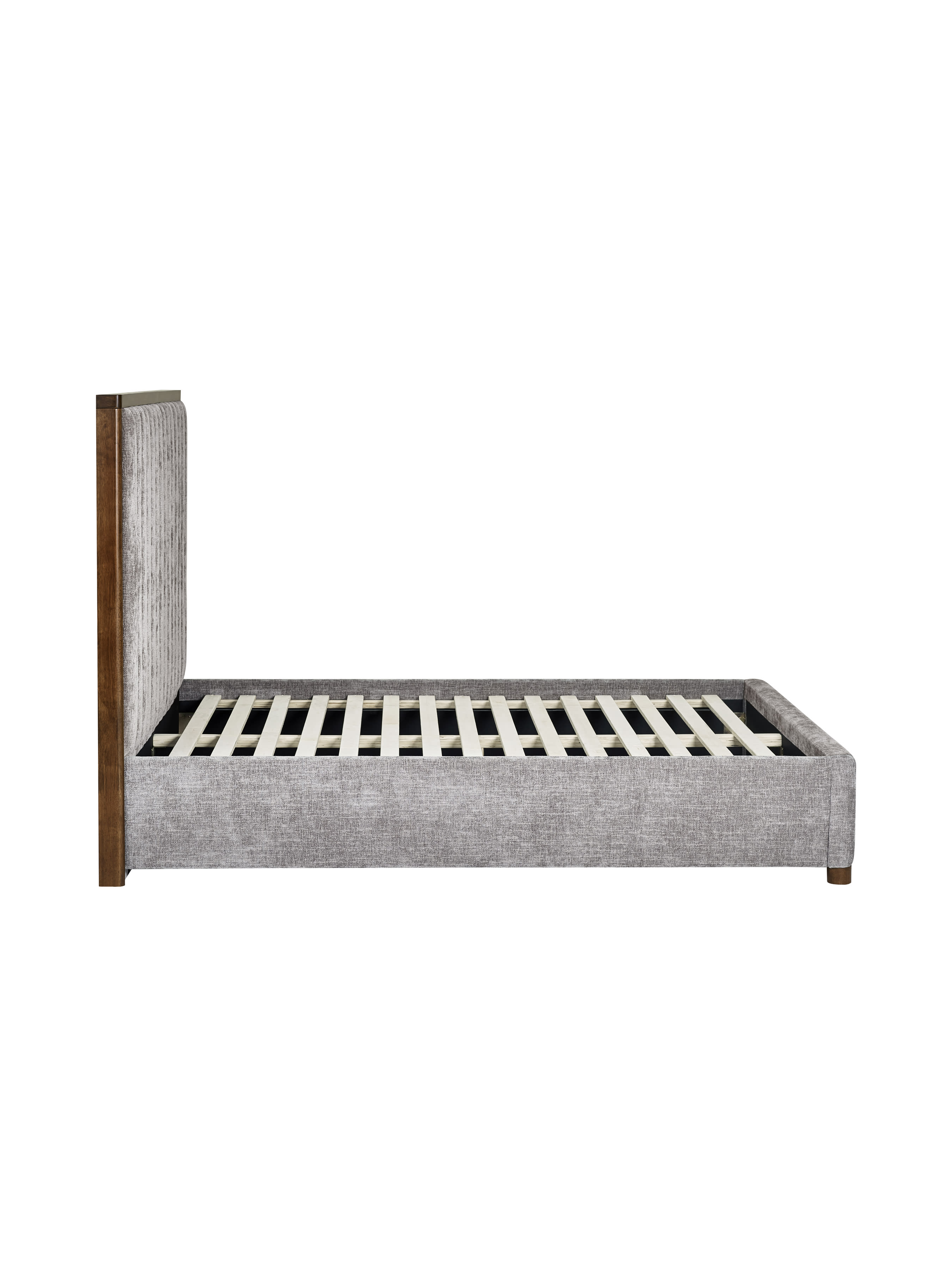 Whitmore Grey Chenille Upholstered Bed