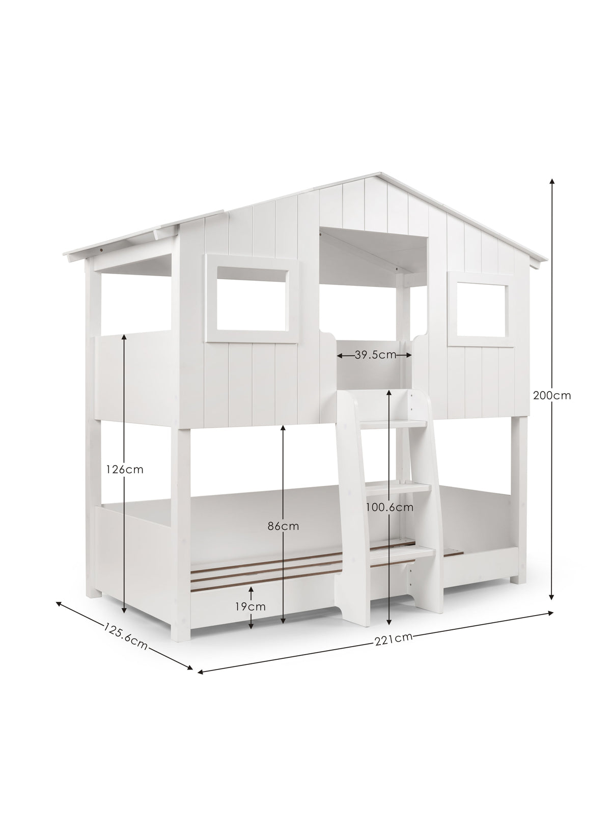 Willow Treehouse Bunk White