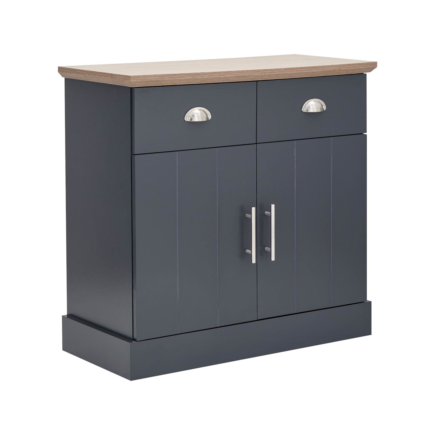 Kendal Compact Sideboard – Slate Blue & Oak